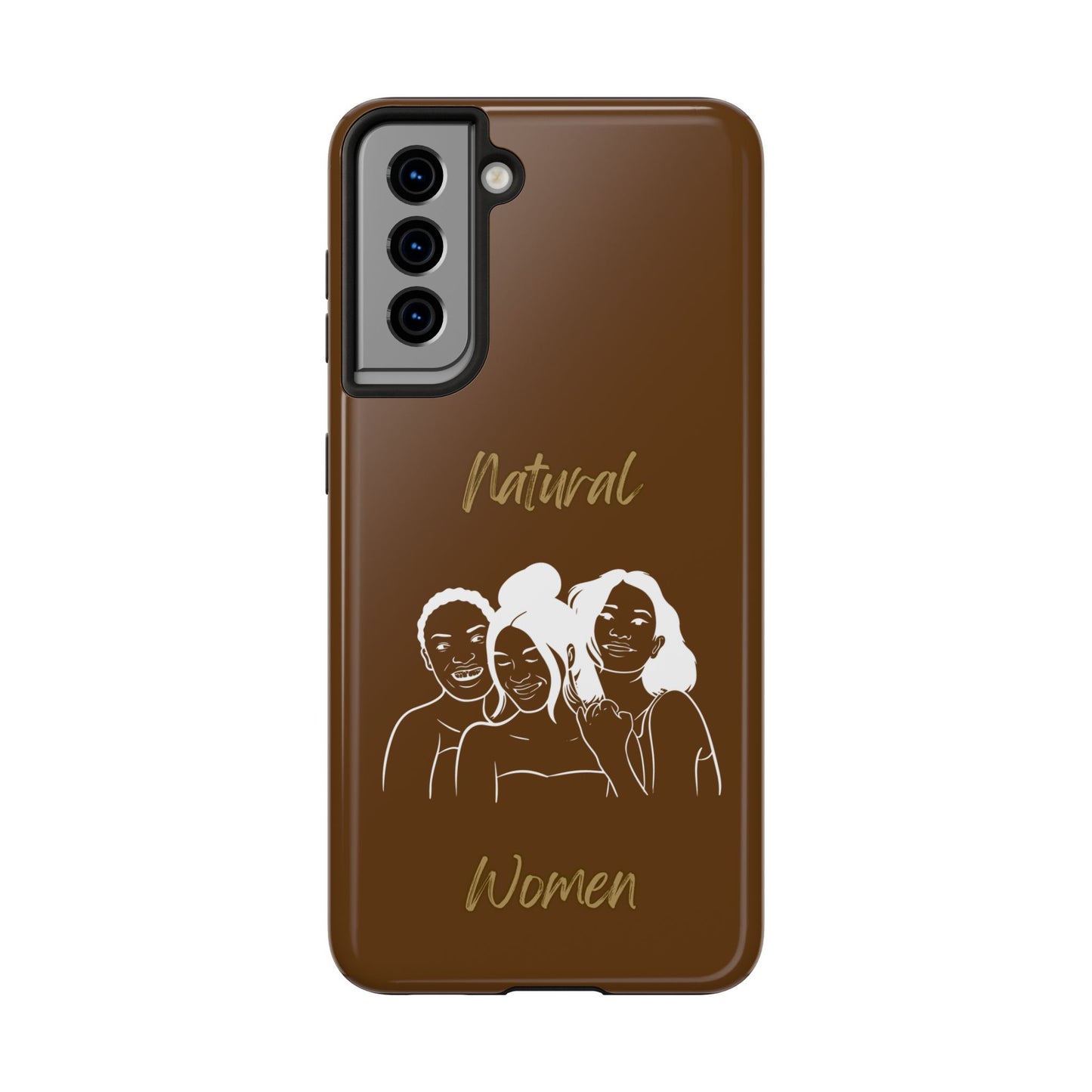 Natural Women Laughing Friends (WL)Tough Phone Cases BROWN
