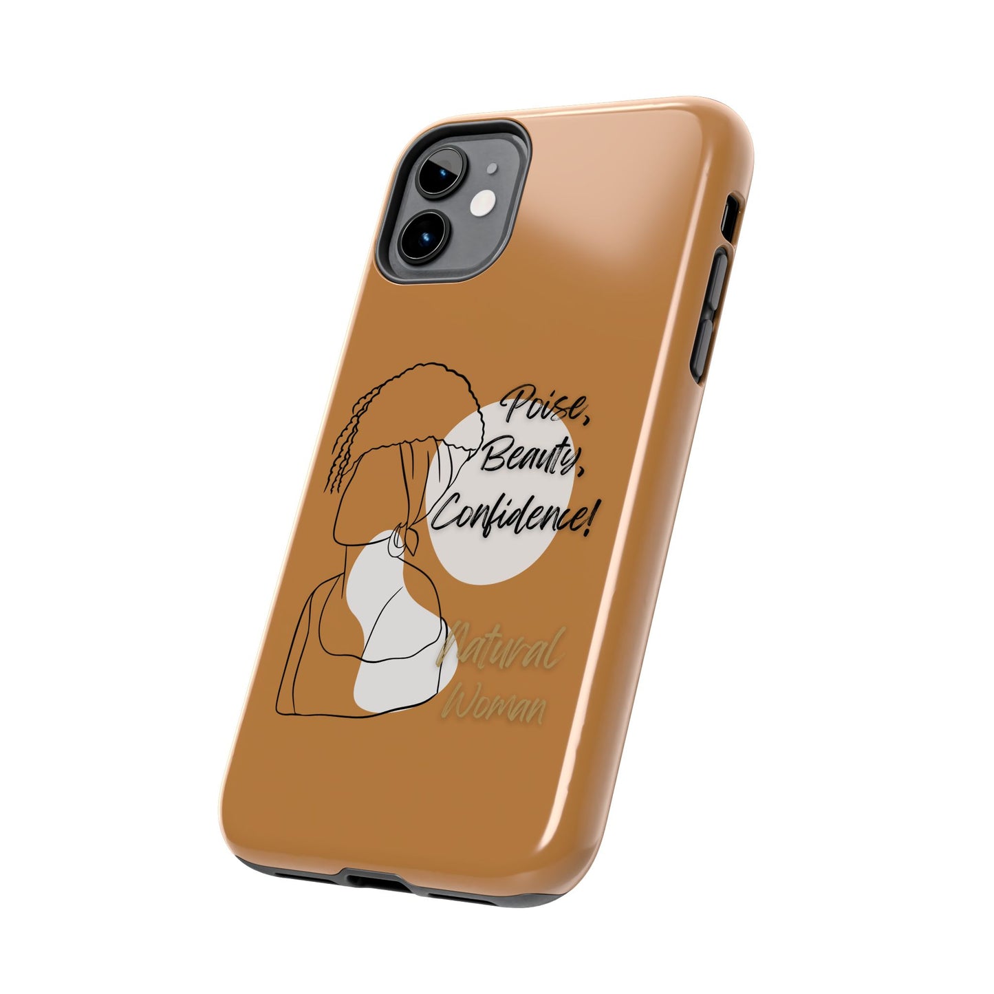 Natural woman Puff (BL)Tough Phone Cases LIGHT BROWN