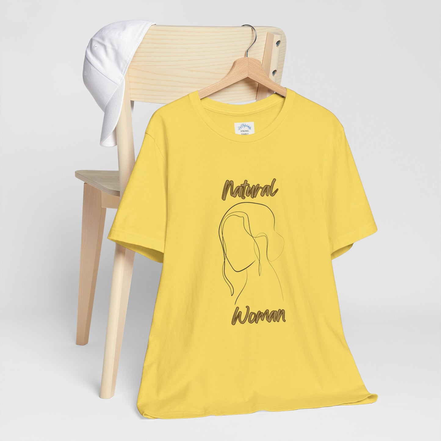 Natural Woman Hanging hair (BL) Short Sleeve T-Shirt