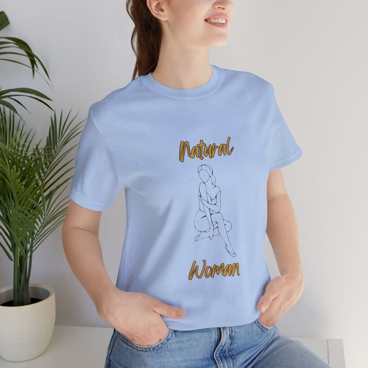 Natural Woman Shoulder Action (BL) Short Sleeve T-Shirt