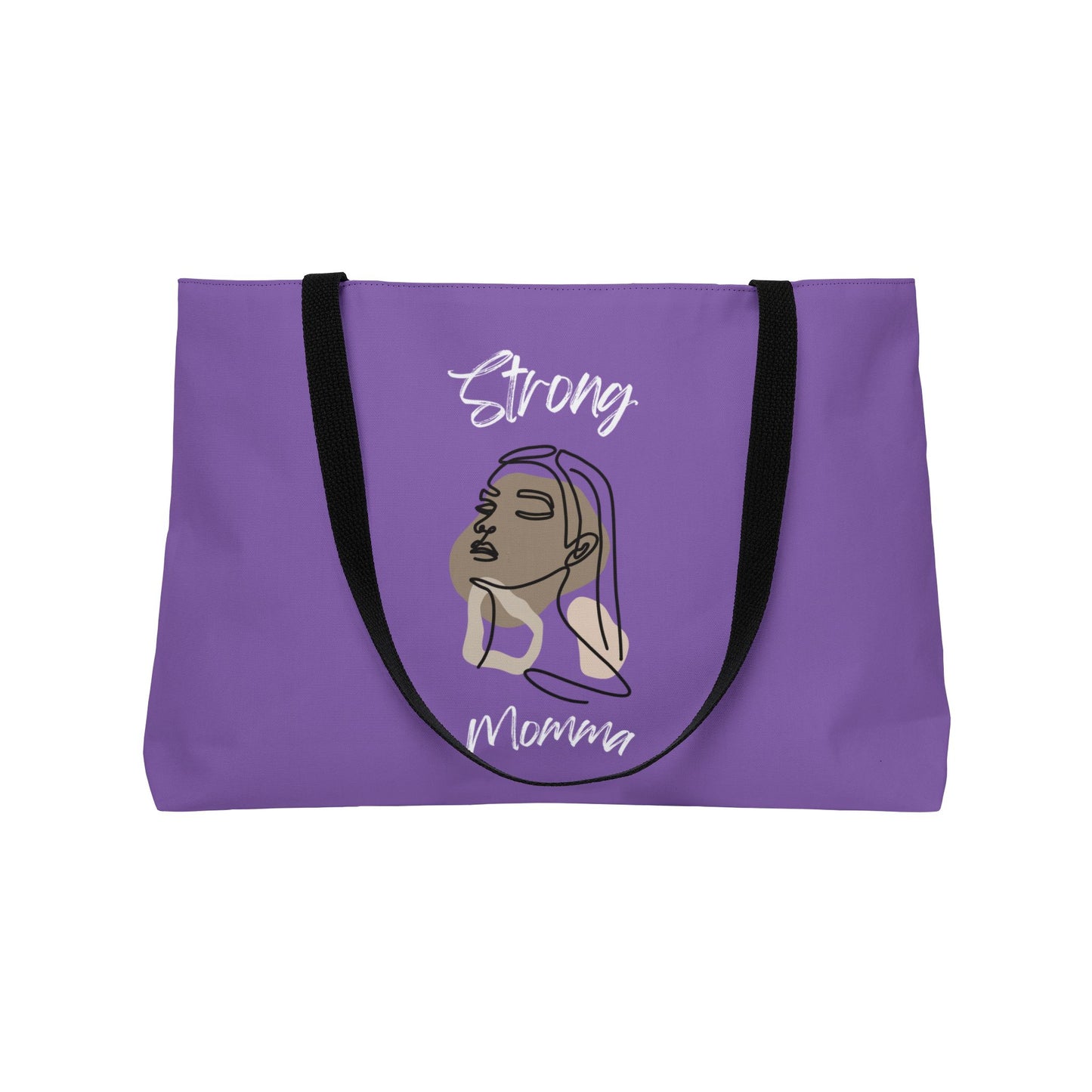 Strong Momma (WL) Weekender Tote Bag LIGHT PURPLE
