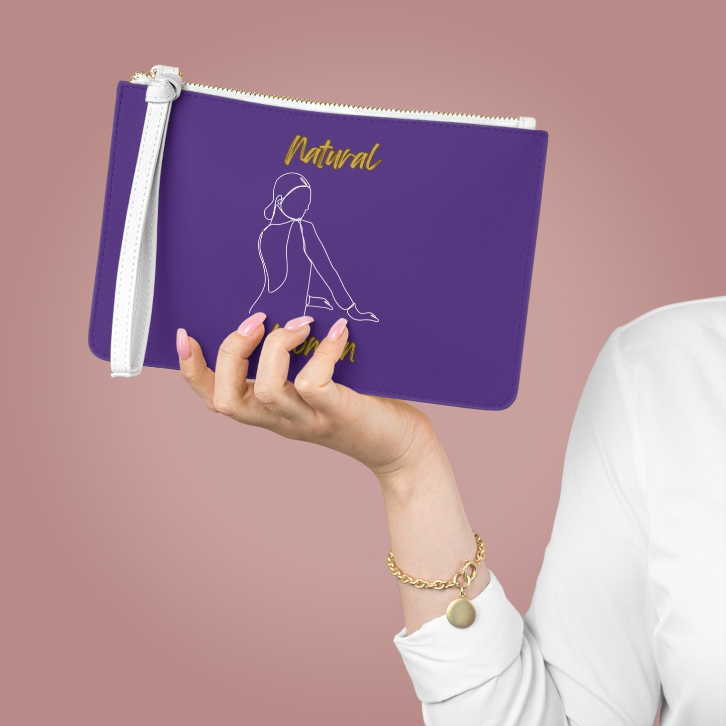 Natural Woman Hands Ready (WL) Clutch Bag PURPLE