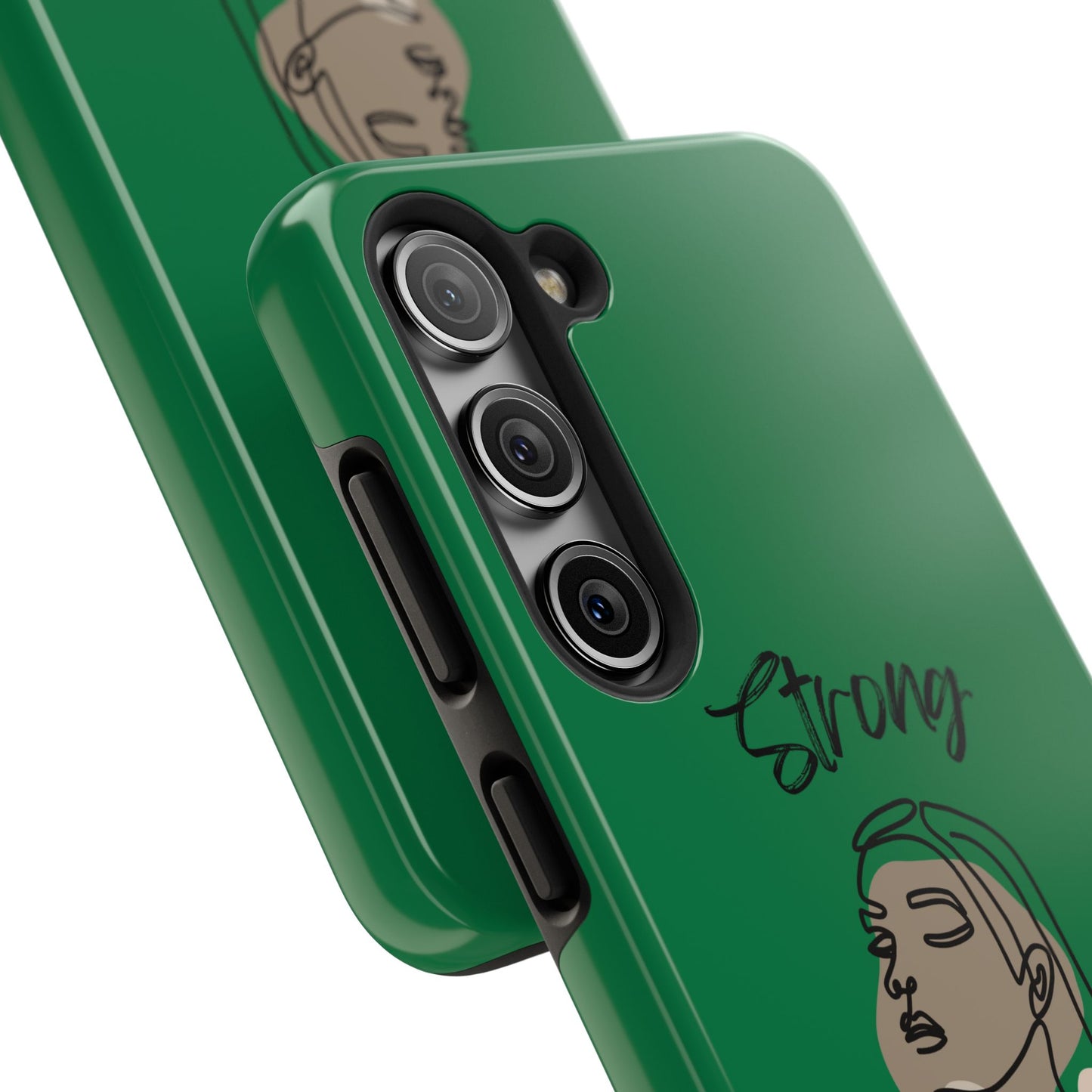 STRONG MOMMA Samsung Galaxy Tough Phone Cases (BL) Dark Green
