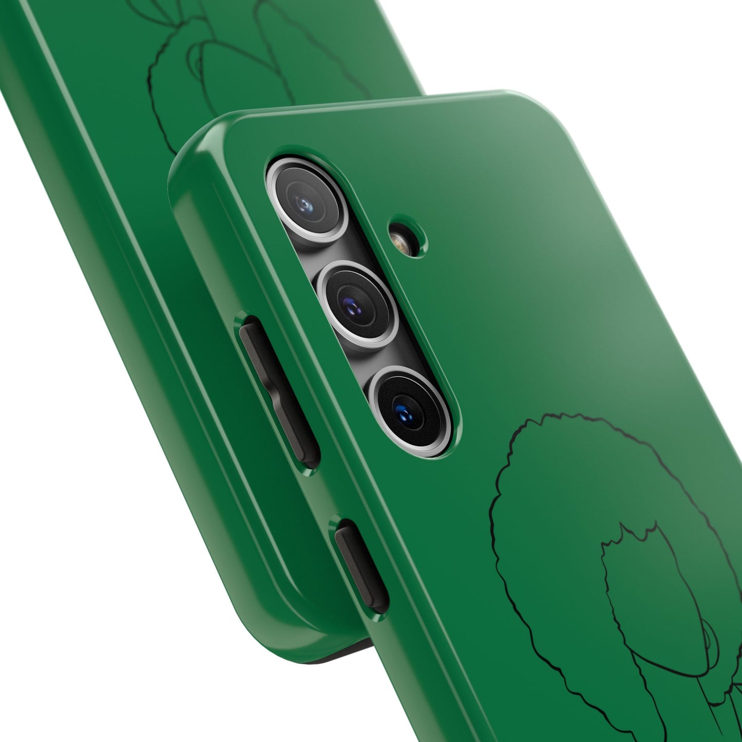 Natural Woman Afro (BL) Tough Phone Case DARK GREEN