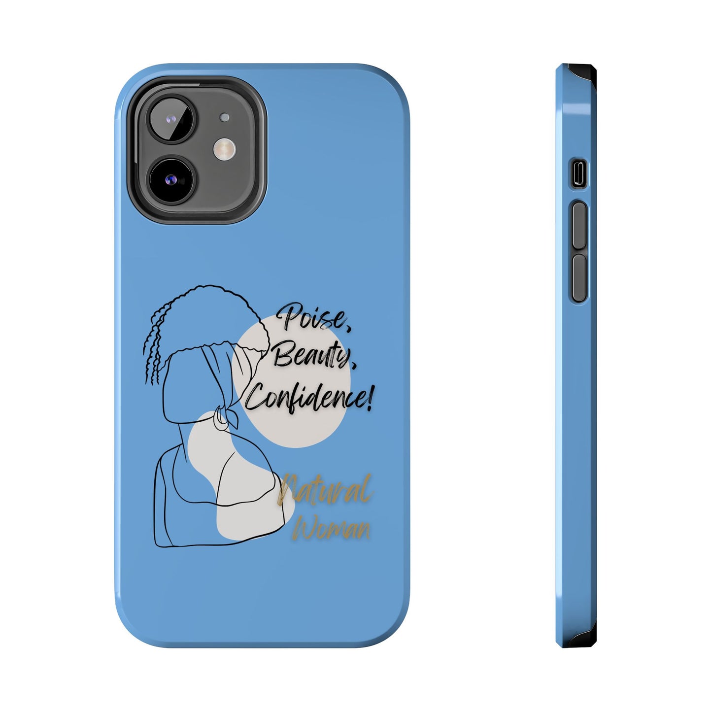 Natural Woman Puff (BL)Tough Phone Cases LIGHT BLUE