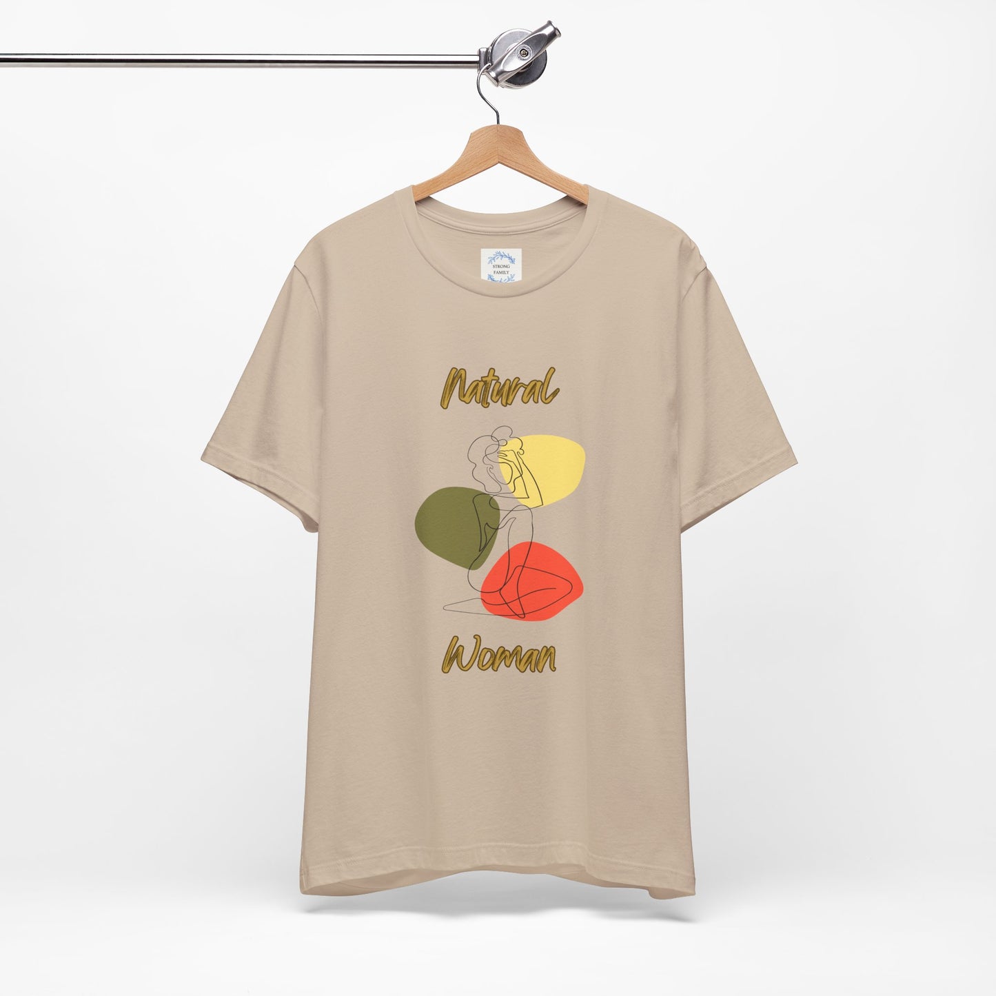 Natural Woman Colorful Pose (BL) Short Sleeve T-Shirt