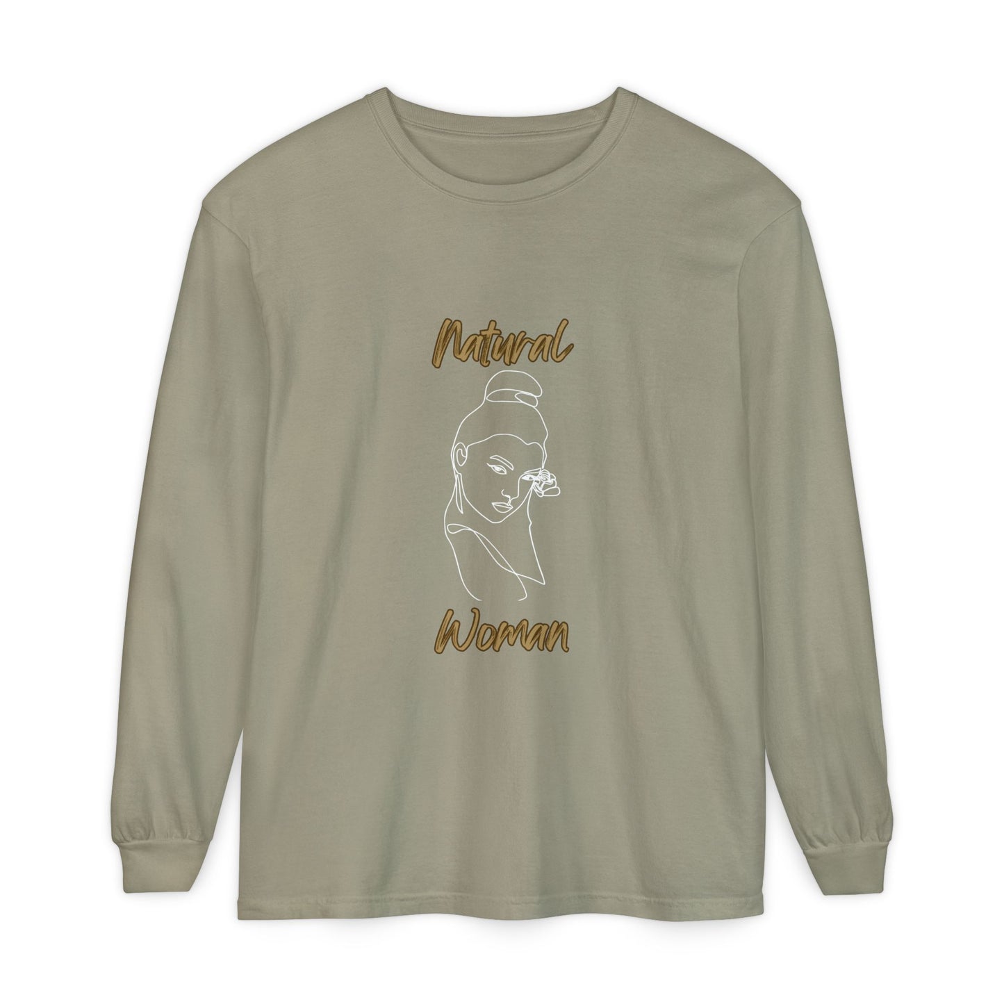 Natural Woman Sassy Bun (WL) Long Sleeve T-Shirt