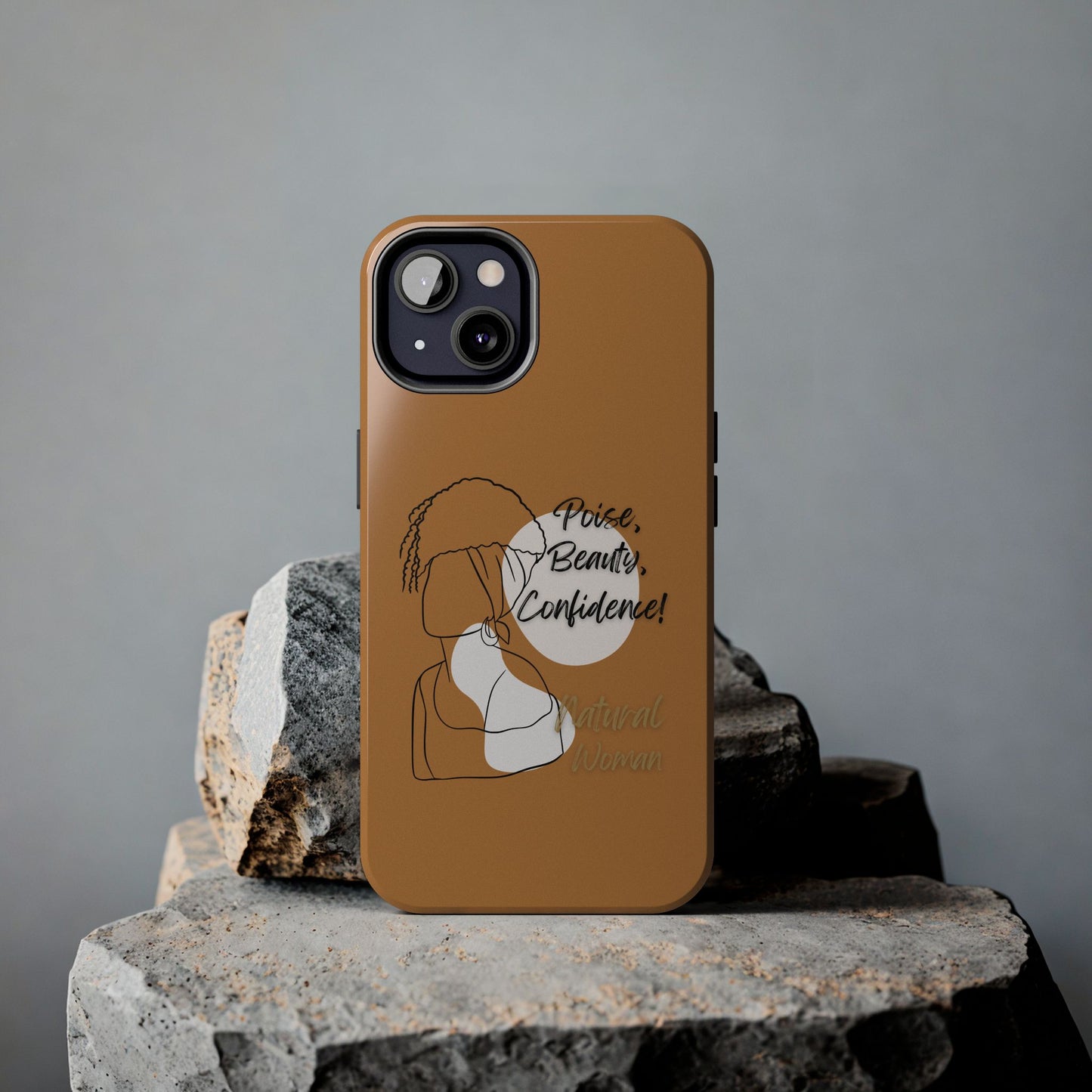 Natural woman Puff (BL)Tough Phone Cases LIGHT BROWN