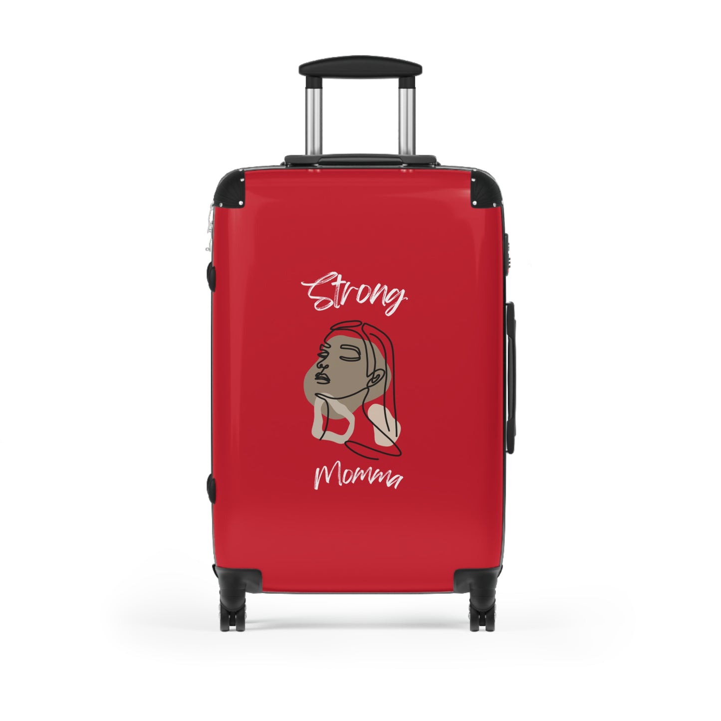 Strong Momma (WL) Luggage Bags DARK RED