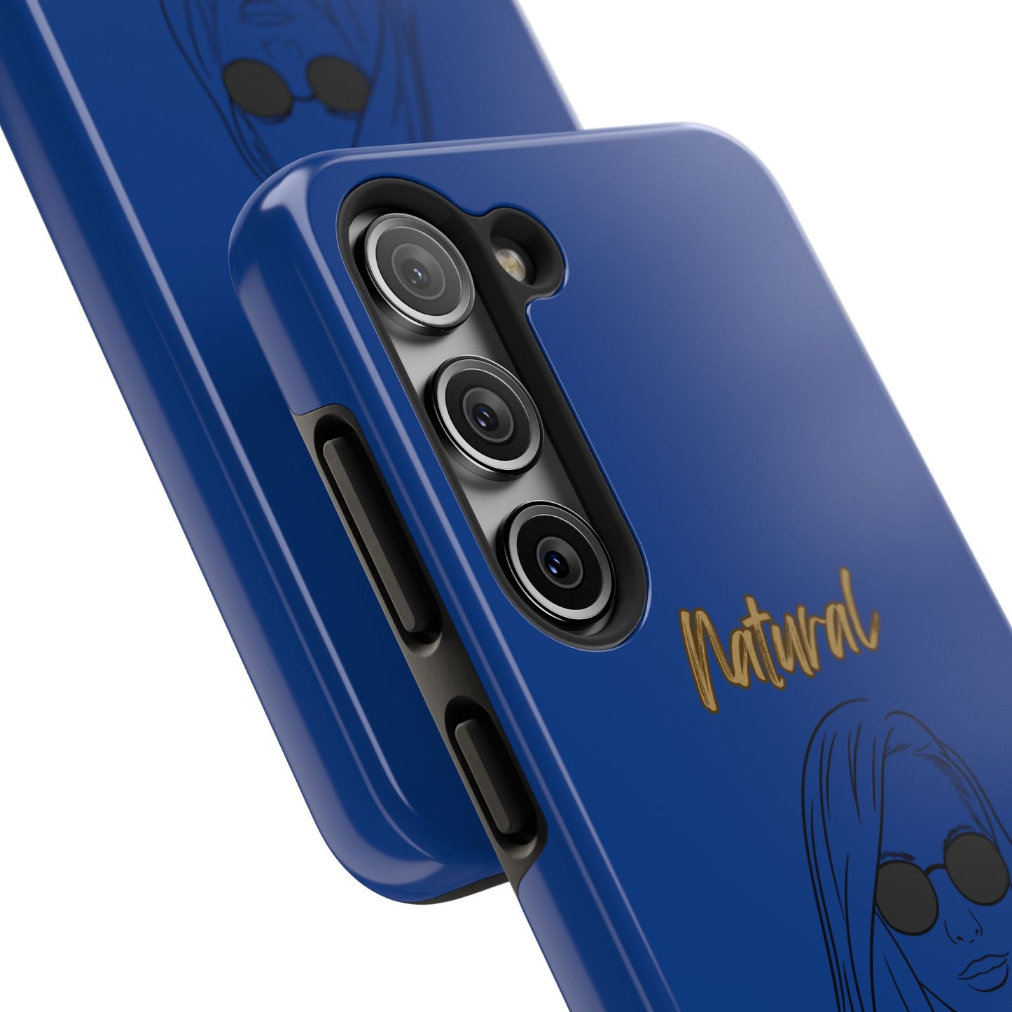 Natural Woman Shades (BL)Tough Phone Cases DARK BLUE