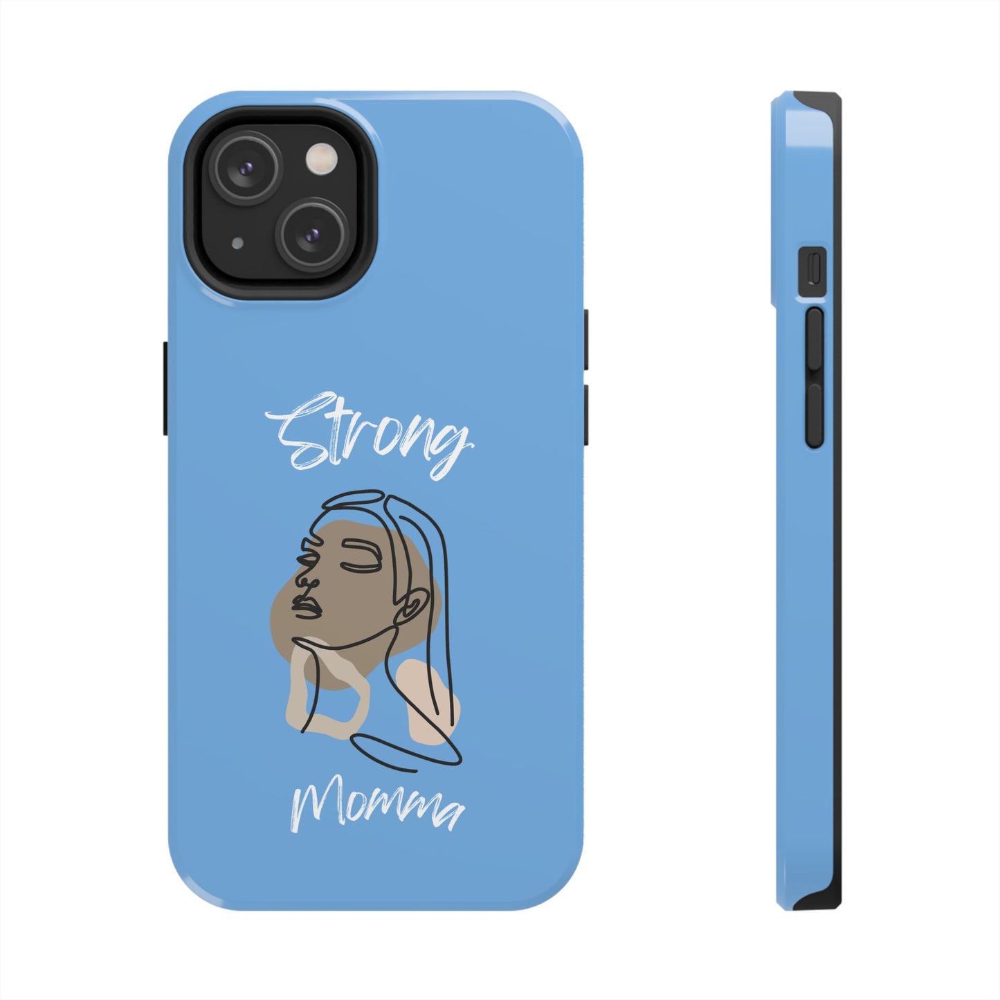 Strong Momma (WL) Tough Phone Cases LIGHT BLUE