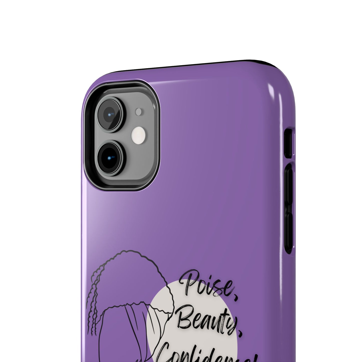 Natural Woman Puff (BL)Tough Phone Cases LIGHT PURPLE