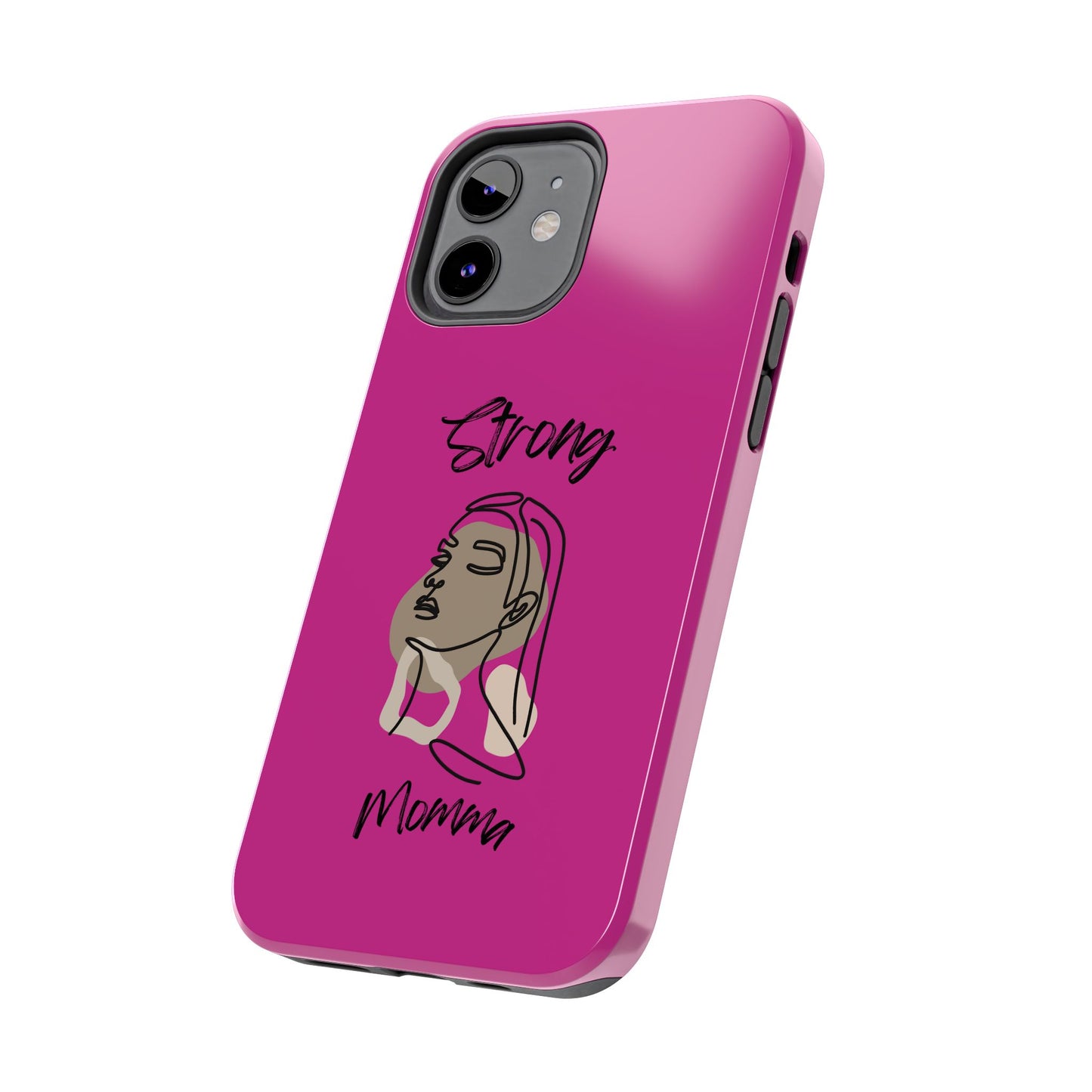 STRONG MOMMA Samsung Galaxy Tough Phone Cases (BL) Pink