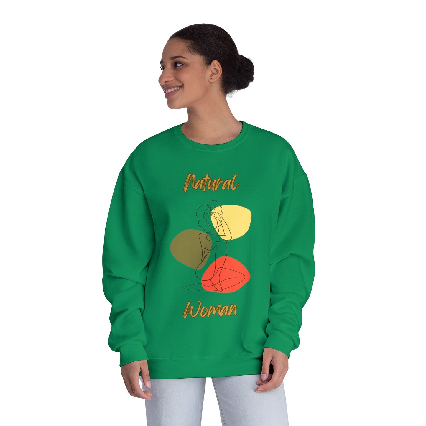 Natural Woman Colorful Pose (BL) Crewneck Sweatshirt