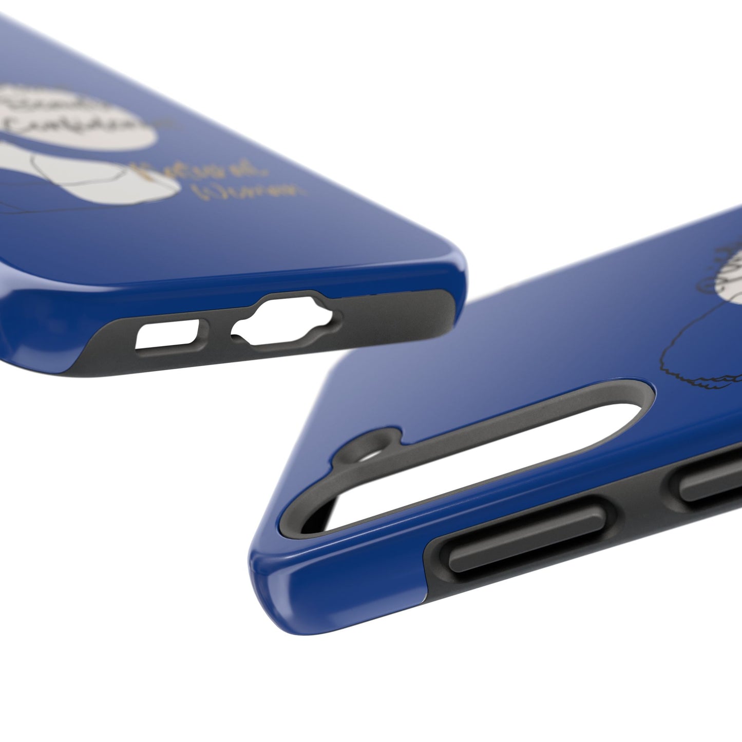 Natural Woman Puff (BL)Tough Phone Cases DARK BLUE