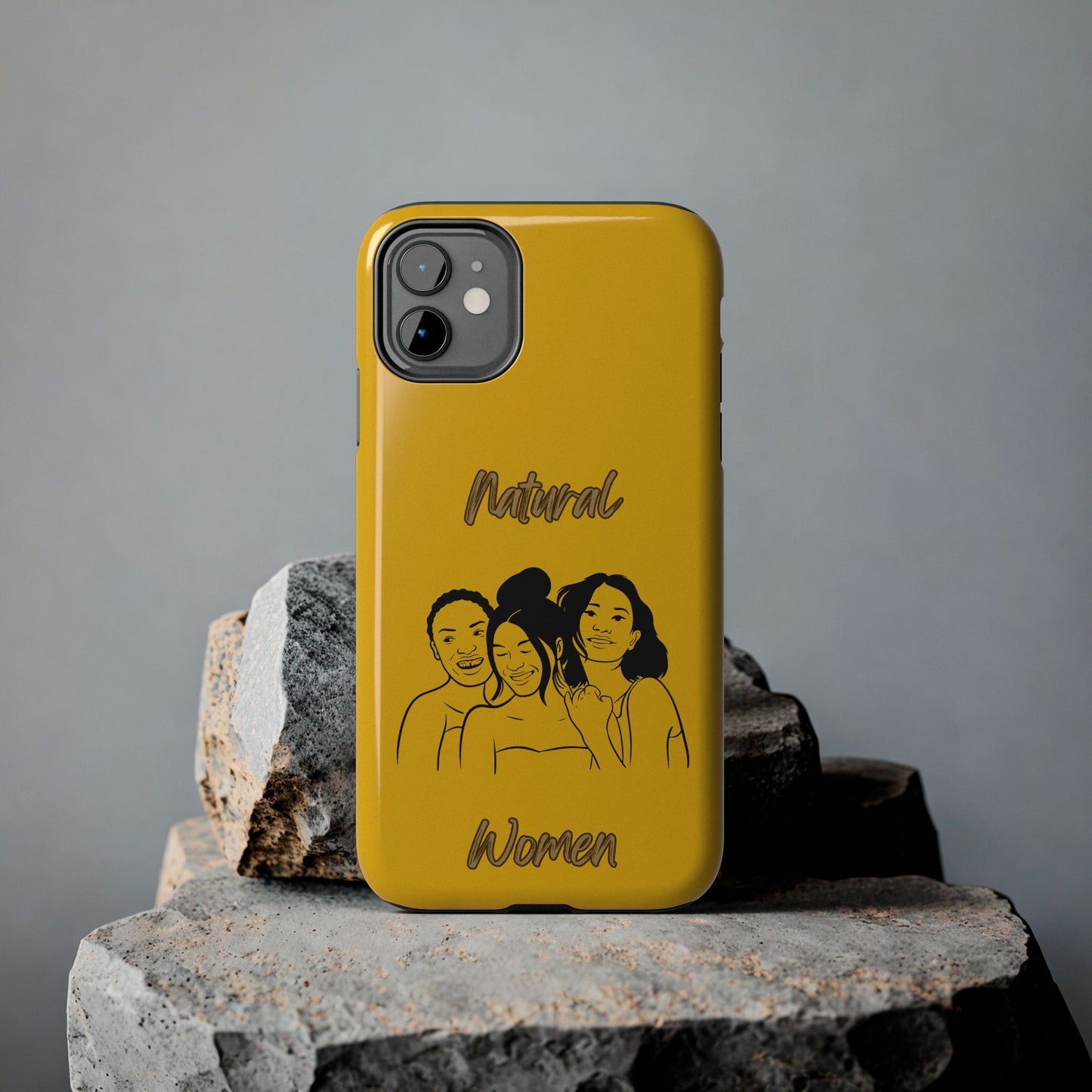 Natural Women Laughing Friends (BL)Tough Phone Cases YELLOW