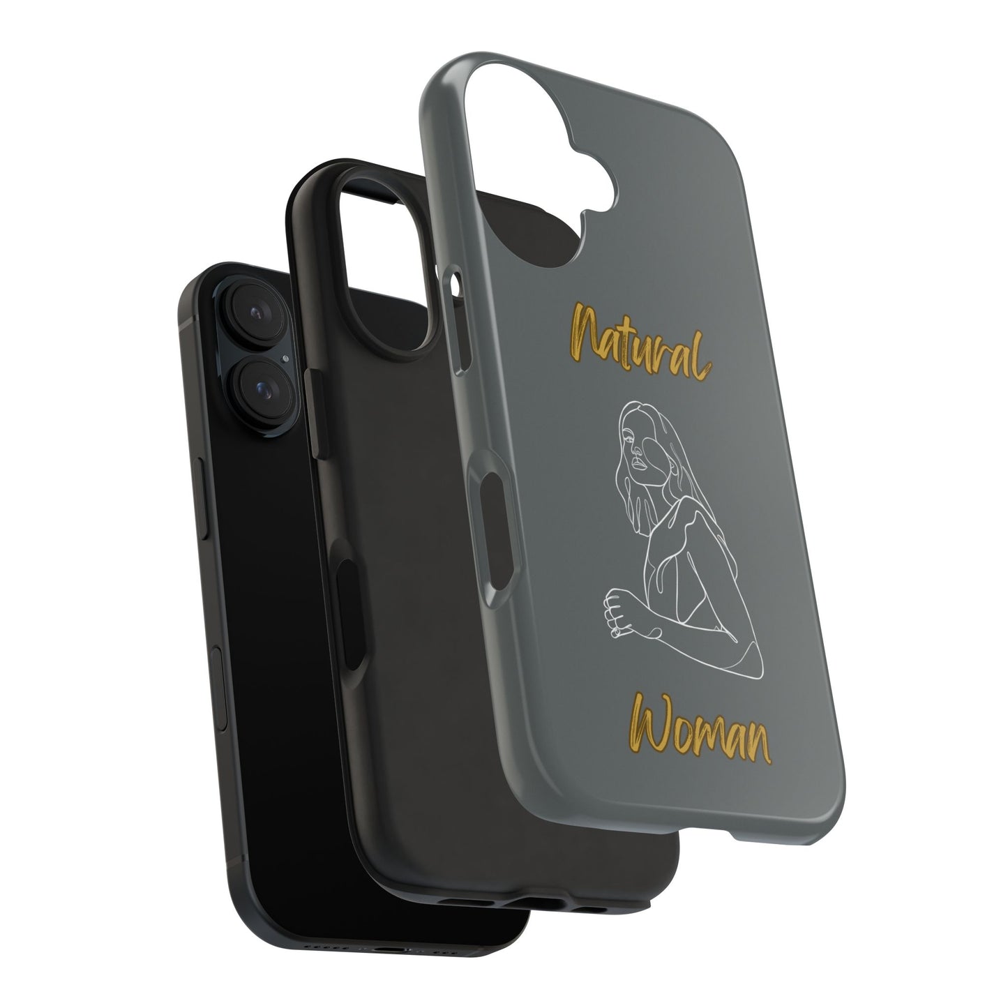 Natural Woman Care Free (WL)Tough Phone Cases DARK GREY