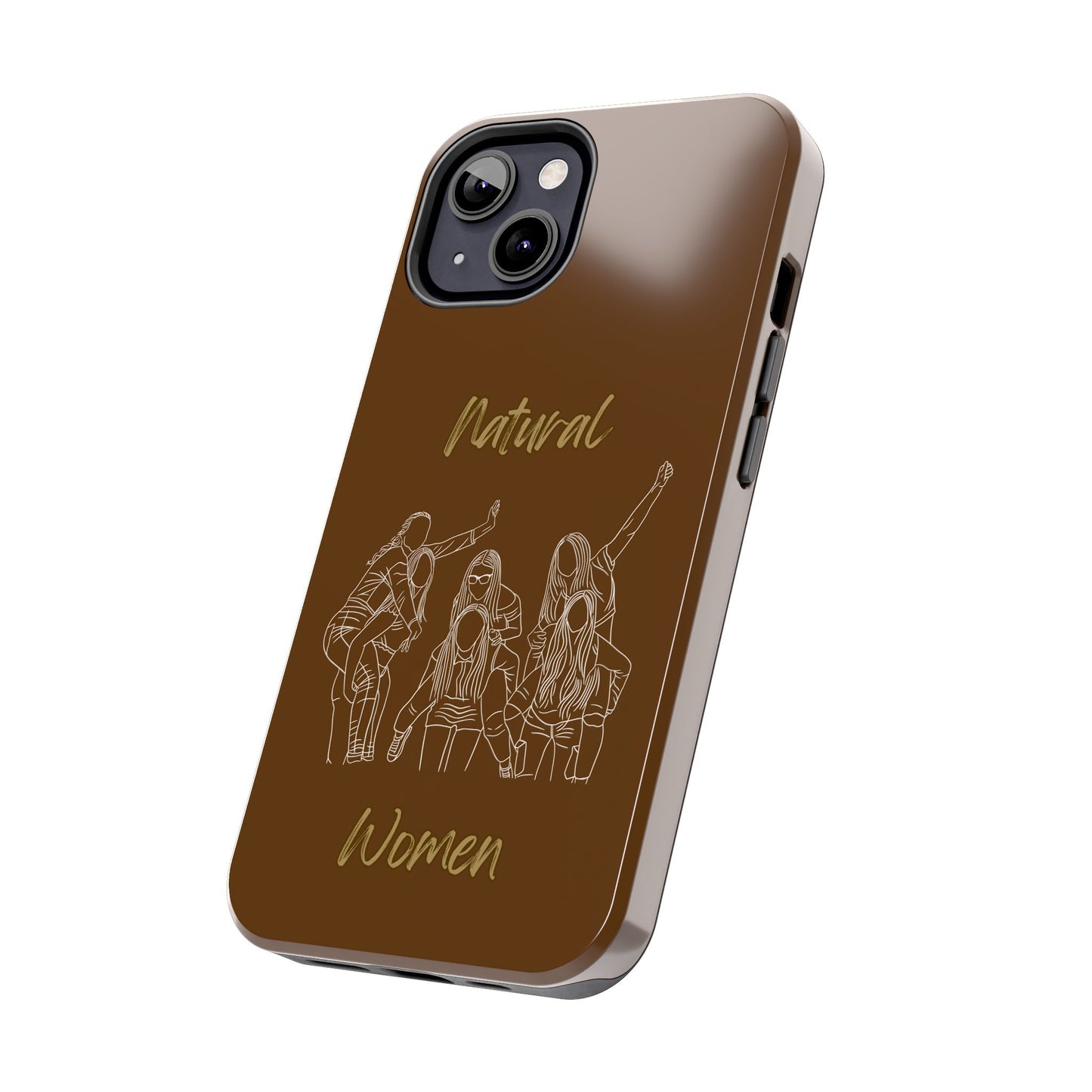 Natural Woman Piggy Back (WL) Tough Phone Cases BROWN