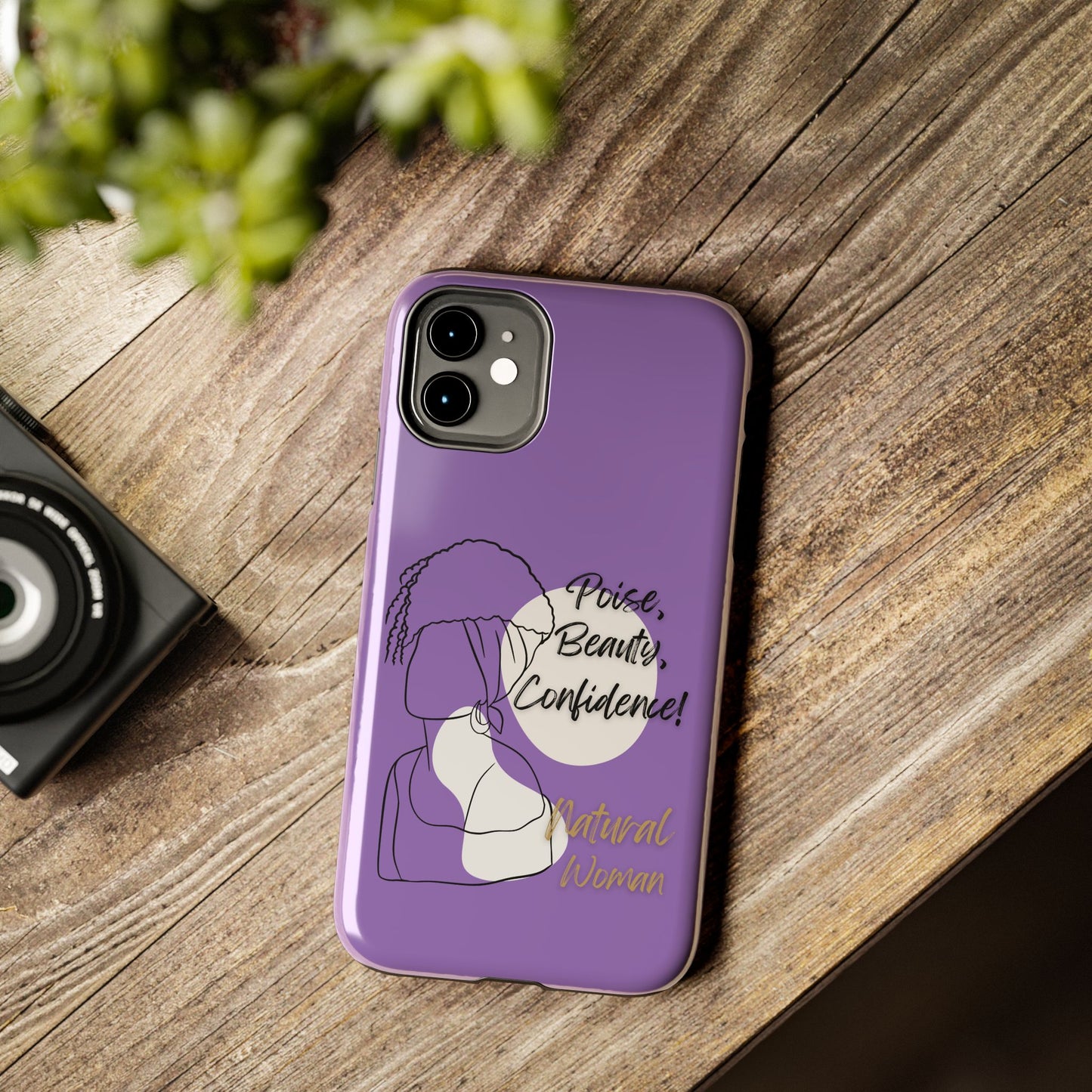 Natural Woman Puff (BL)Tough Phone Cases LIGHT PURPLE