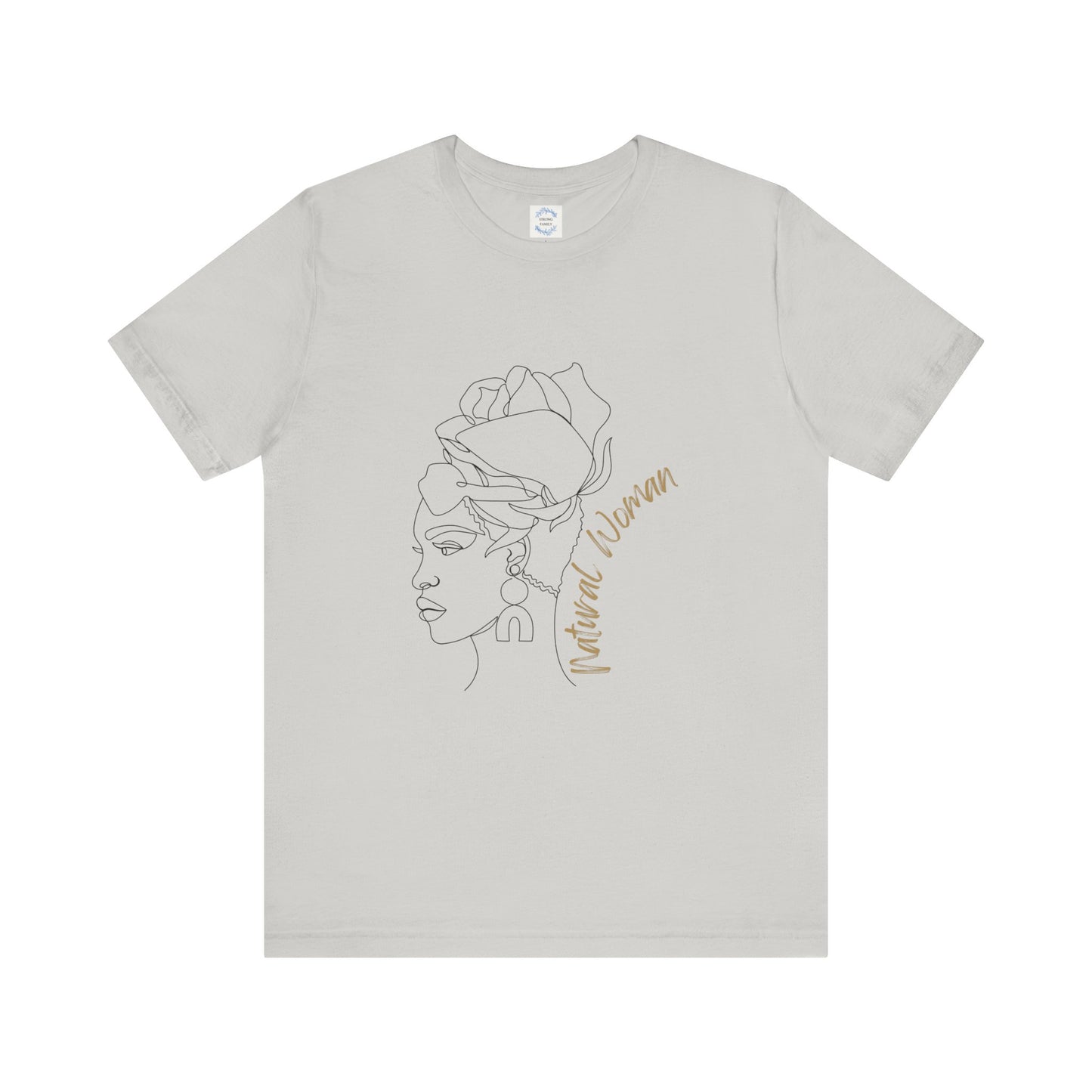Natural Woman Flower Wrap (BL) Short Sleeve T-Shirt