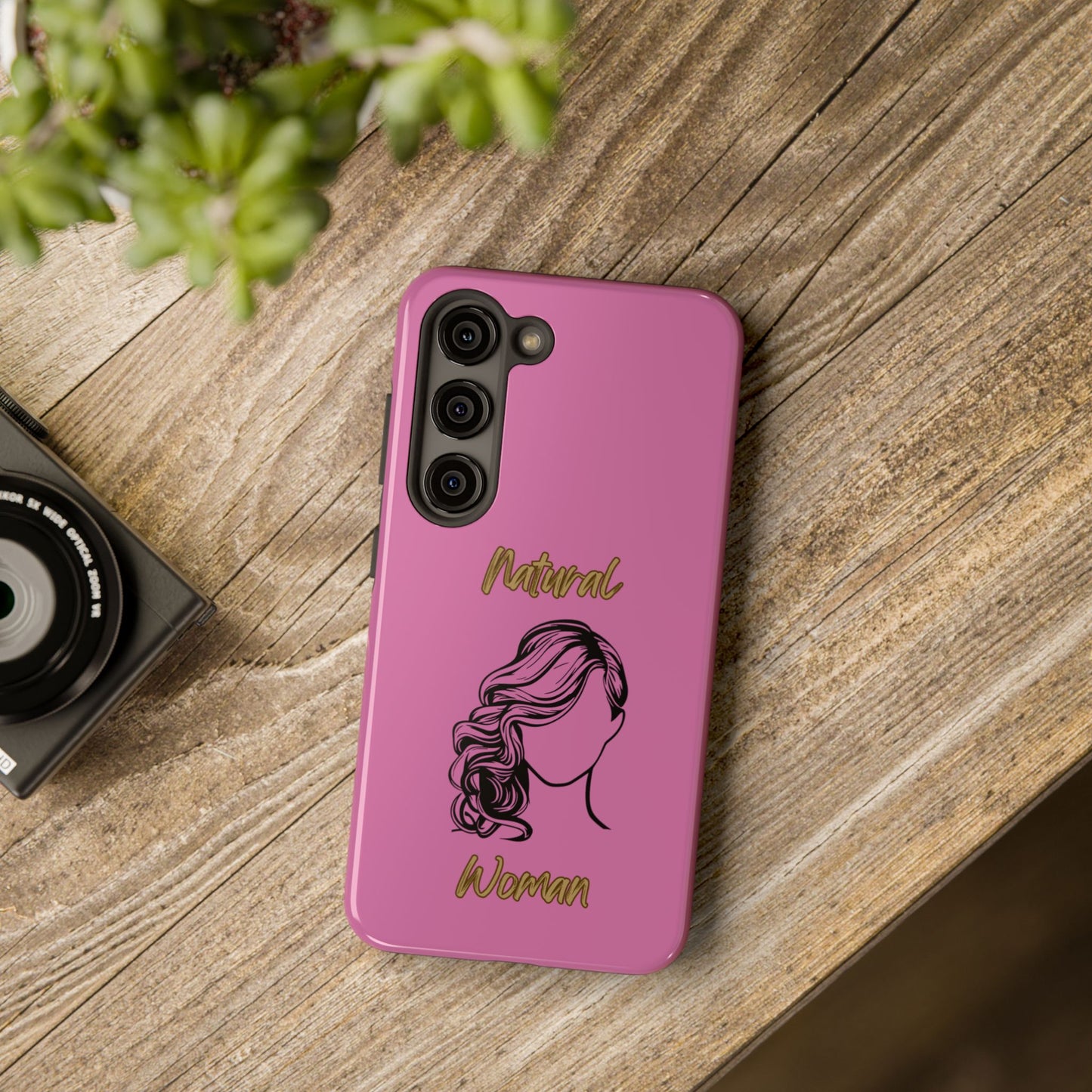Natural Woman Long Curl (BL)Tough Phone Cases LIGHT PINK