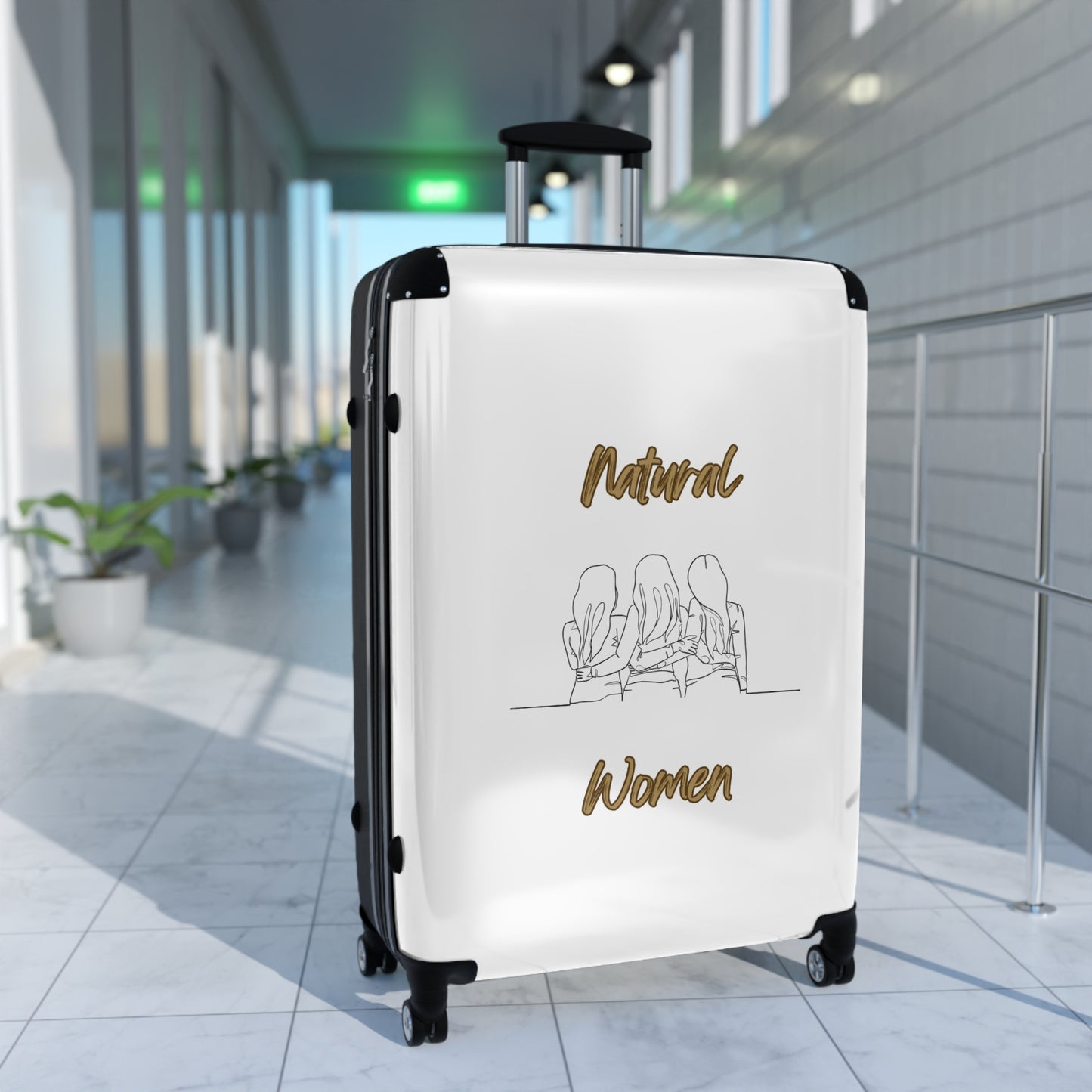 Natural Woman Loving Friends (BL) Suitcase WHITE