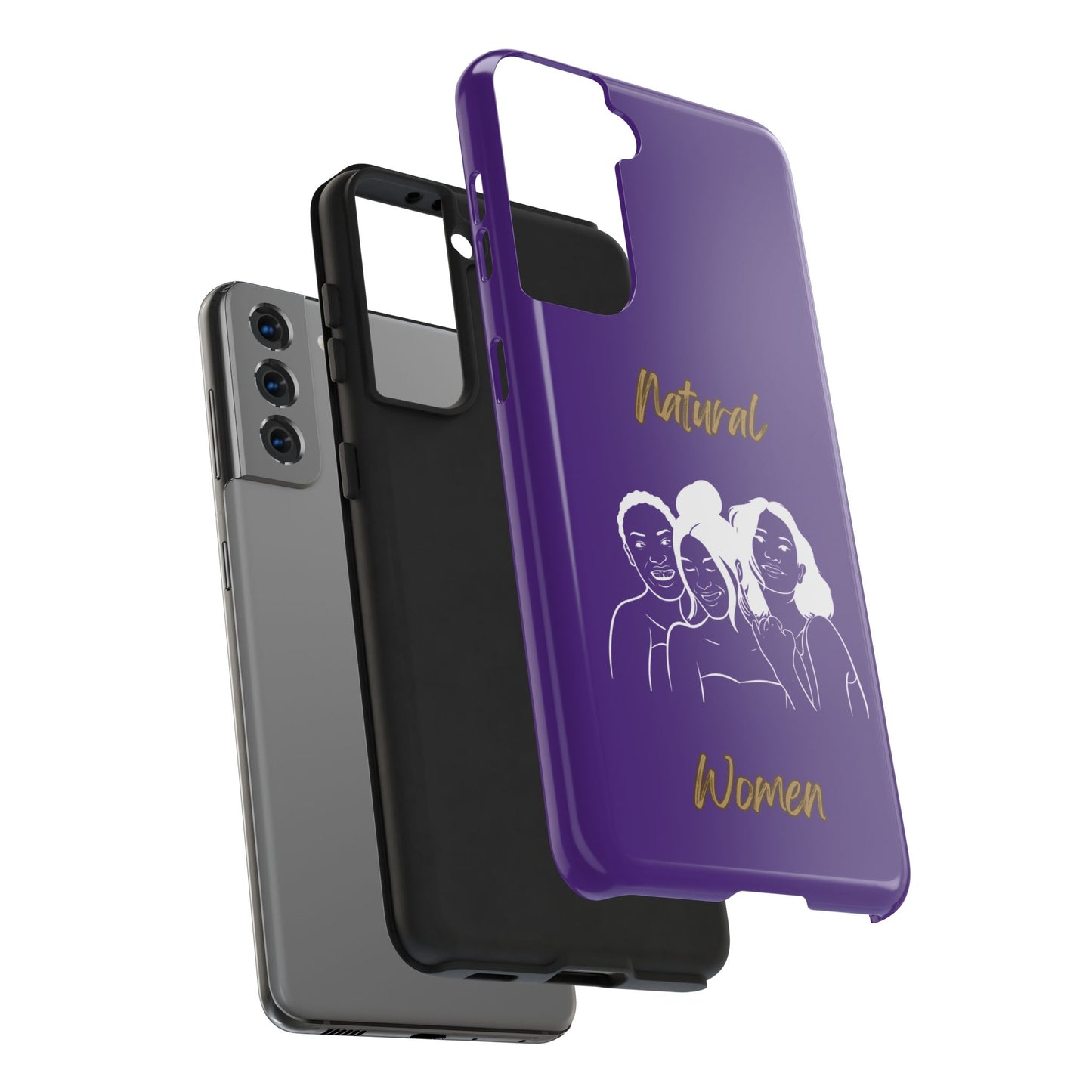 Natural Women Laughing Friends (WL)Tough Phone Cases PURPLE