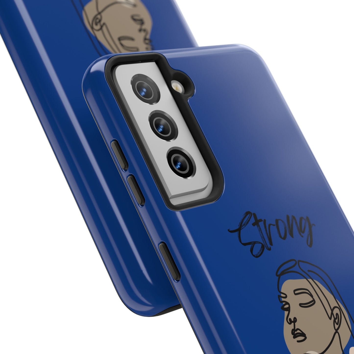 STRONG MOMMA Samsung Galaxy Tough Phone Cases (BL) Dark Blue