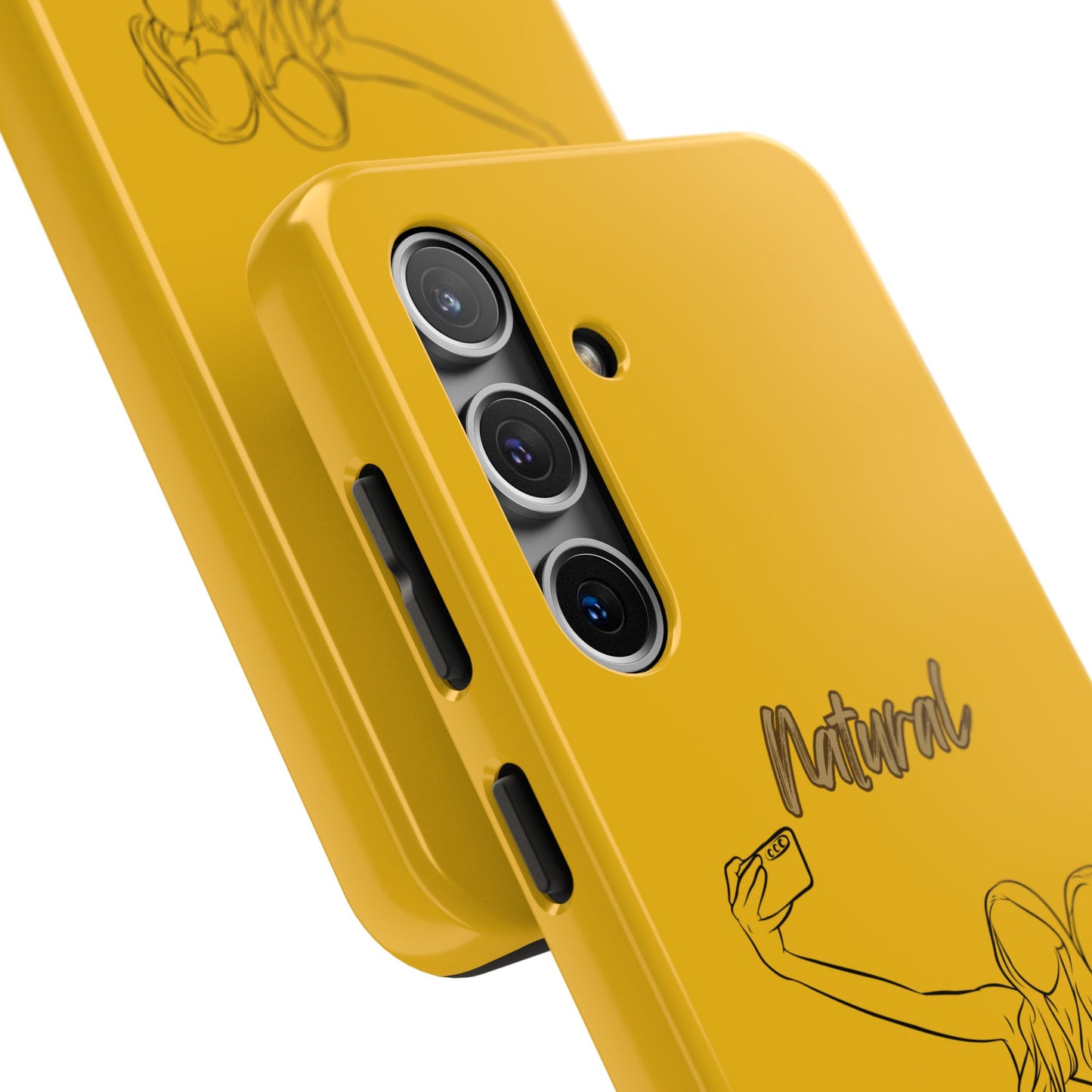 Natural Woman Friends Selfie (BL)Tough Phone Cases YELLOW