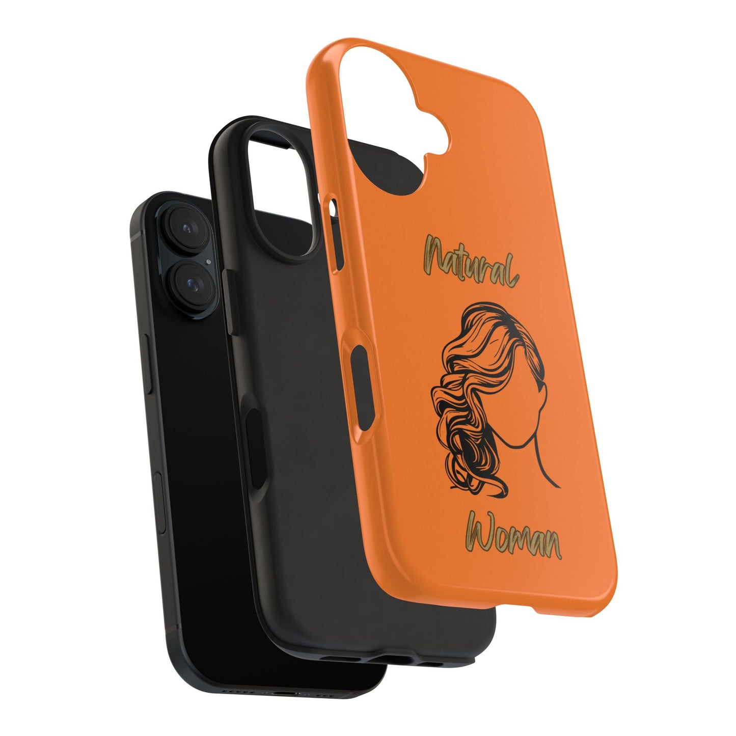 Natural Woman Long Curl (BL)Tough Phone Cases CRUSTA