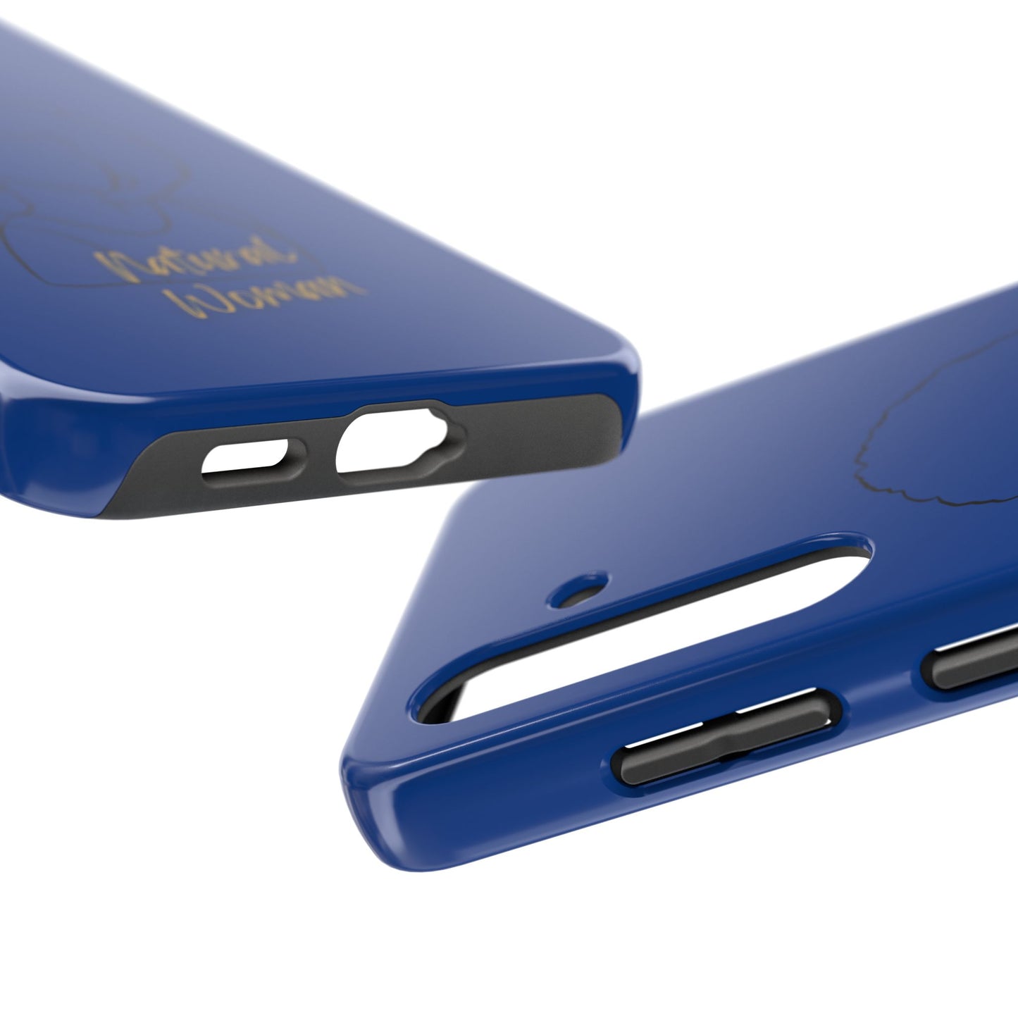 Natural Woman Afro (BL)Tough Phone Cases DARK BLUE