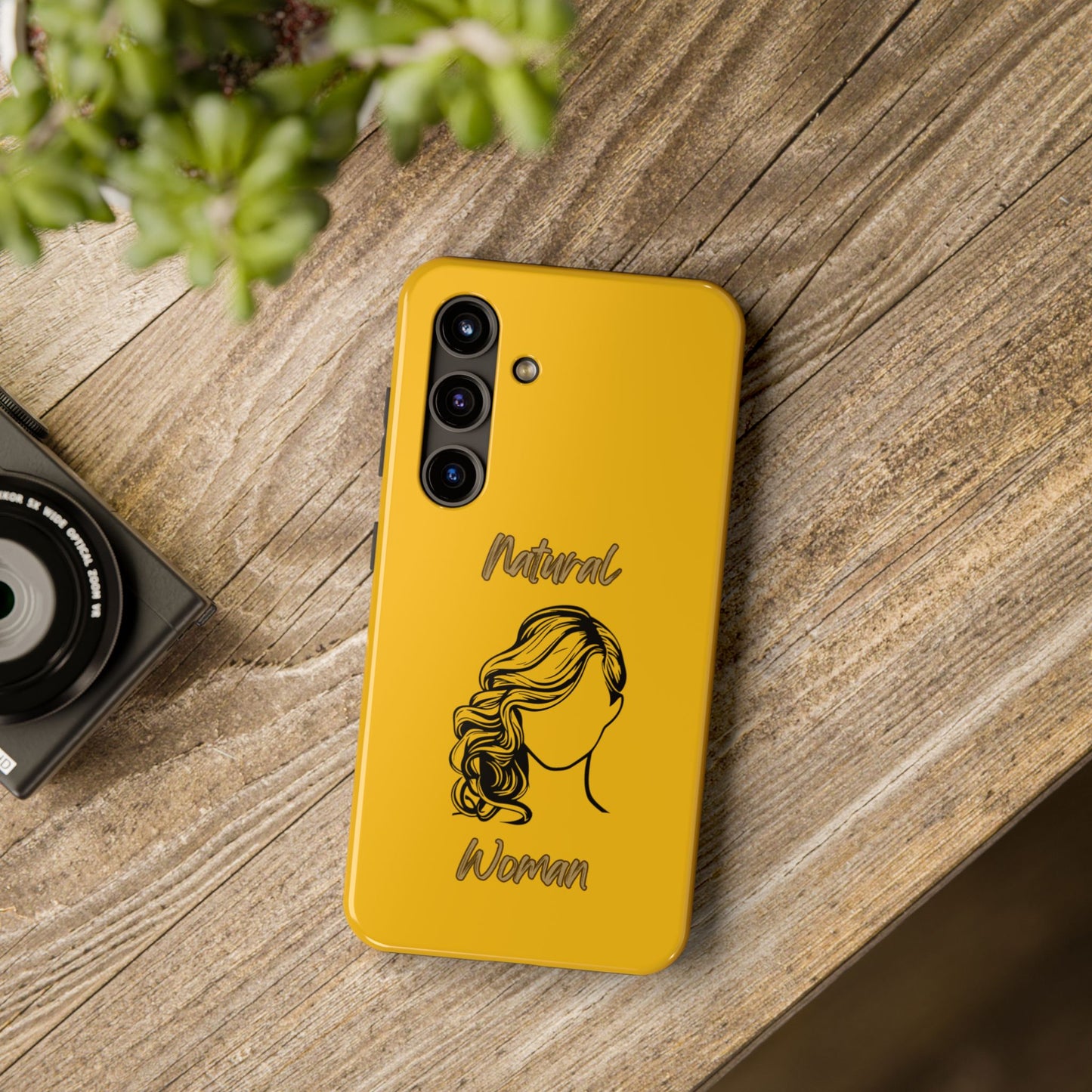 Natural Woman Long Curl (BL)Tough Phone Cases YELLOW
