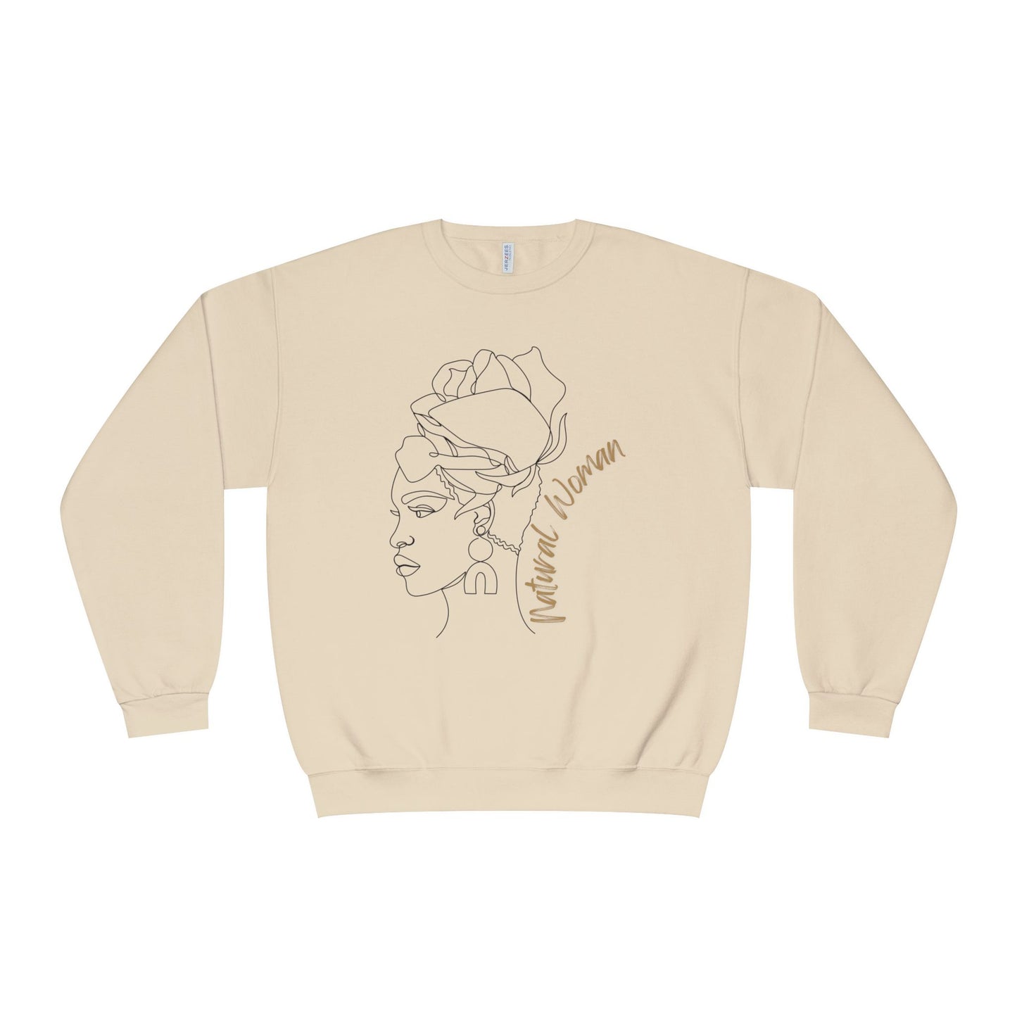 Natural Woman Flower Wrap (BL) Crewneck Sweatshirt