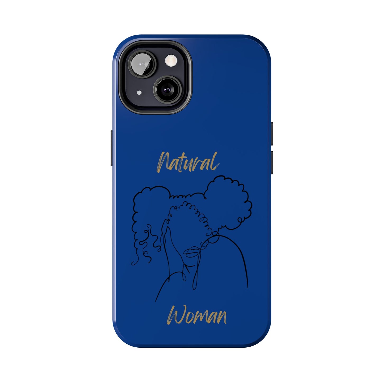 Natural Woman Twin Puffs (BL)Tough Phone Cases DARK BLUE