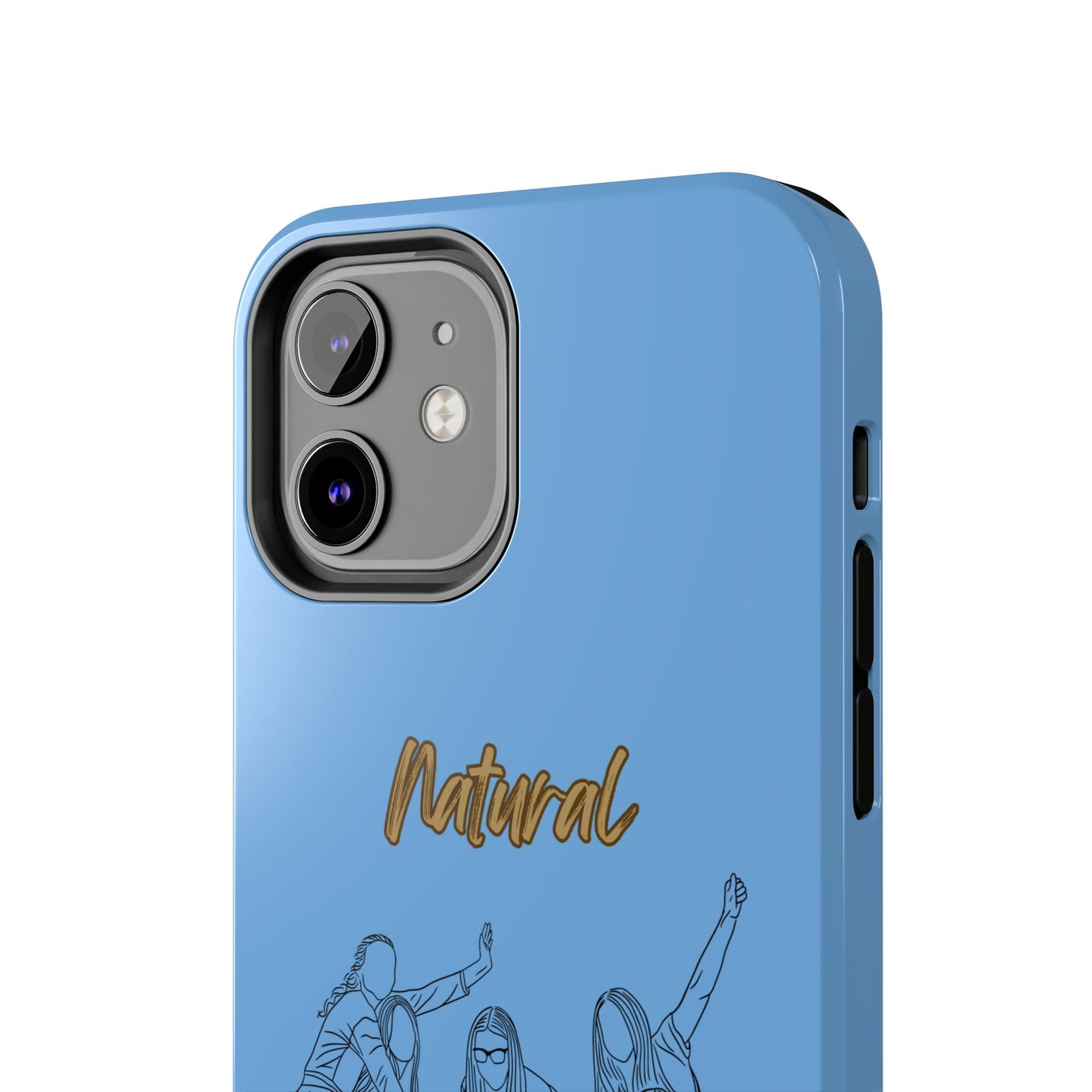 Natural Woman Piggy Back (BL)Tough Phone Cases LIGHT BLUE