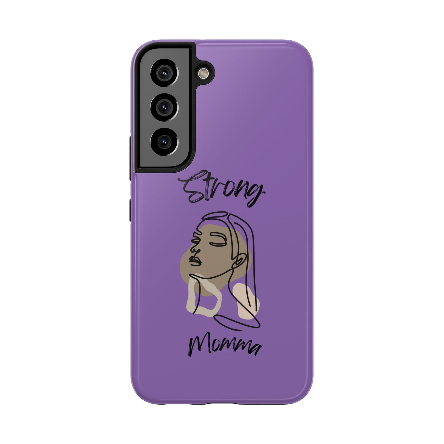STRONG MOMMA Samsung Galaxy Tough Phone Cases (BL) Light Purple