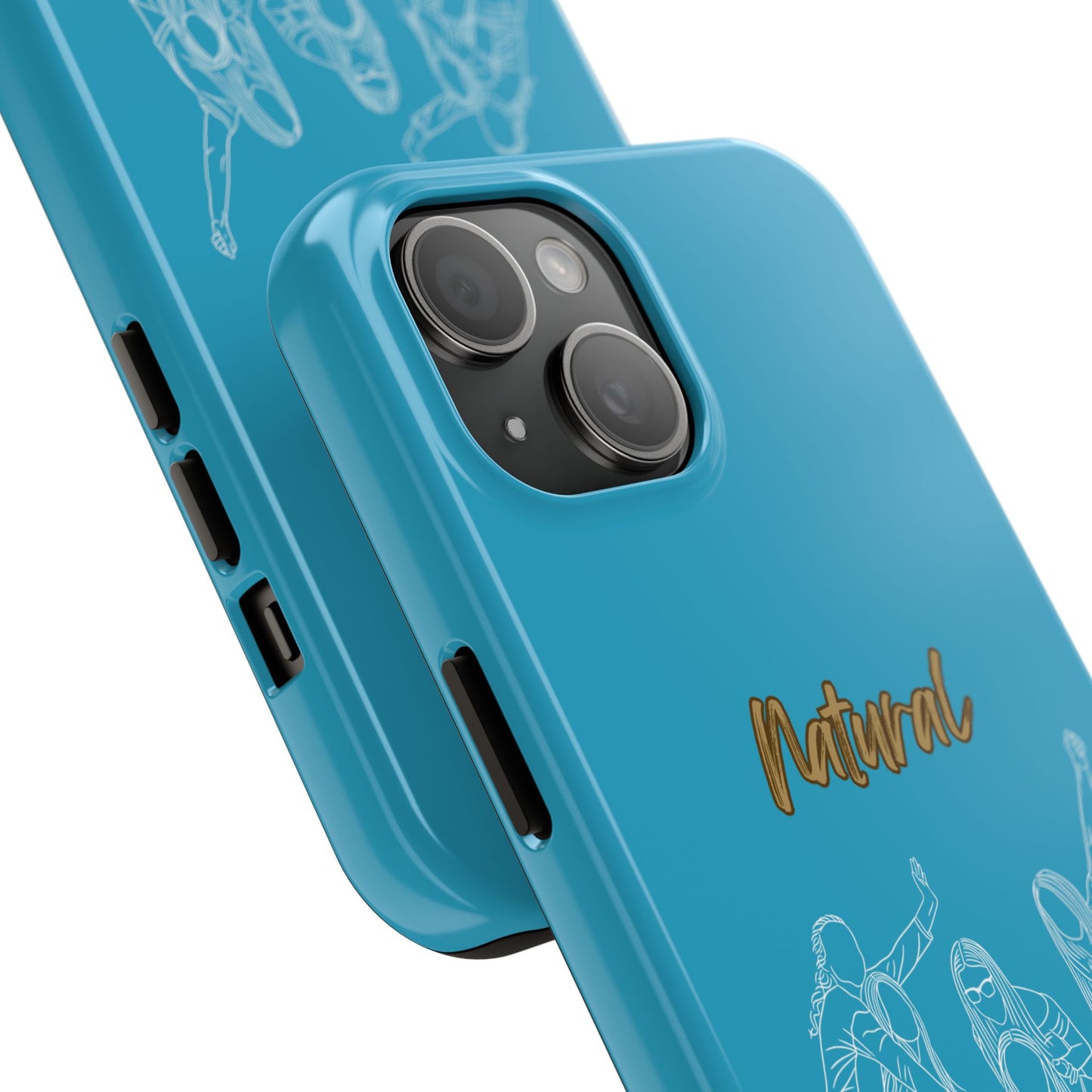 Natural Woman Piggy Back (WL)Tough Phone Cases TURQUOISE