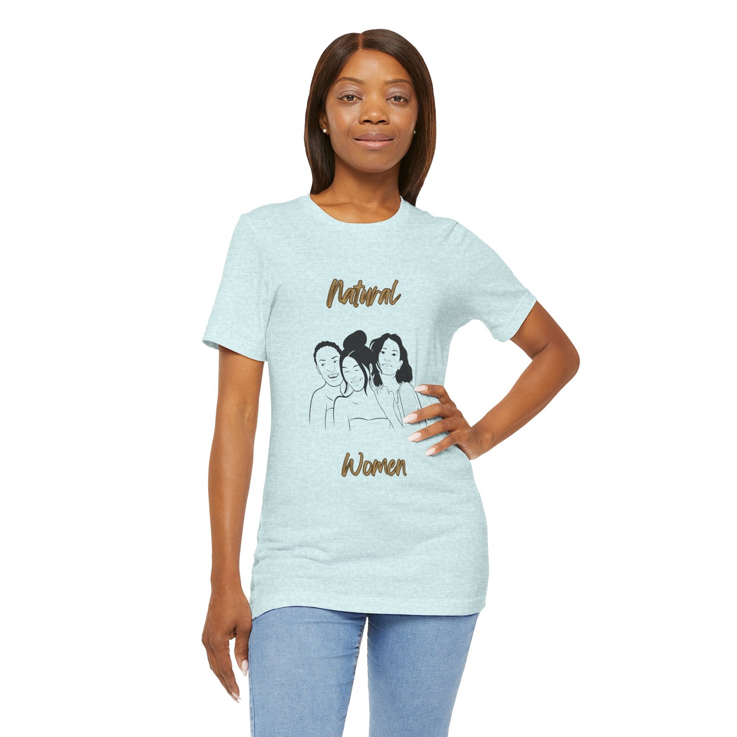 Natural Woman Laughing Friends (BL) Short Sleeve T-Shirt