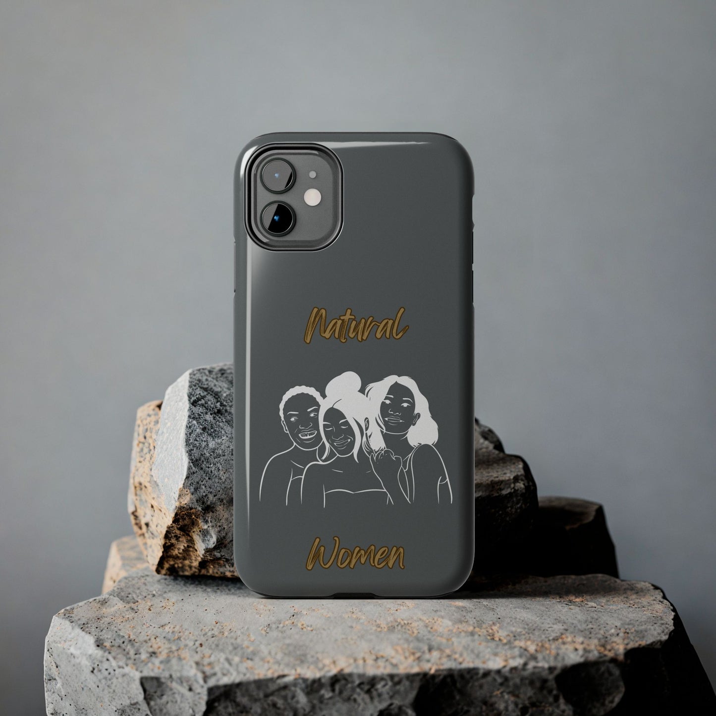 Natural Women Laughing Friends (WL)Tough Phone Cases DARK GREY