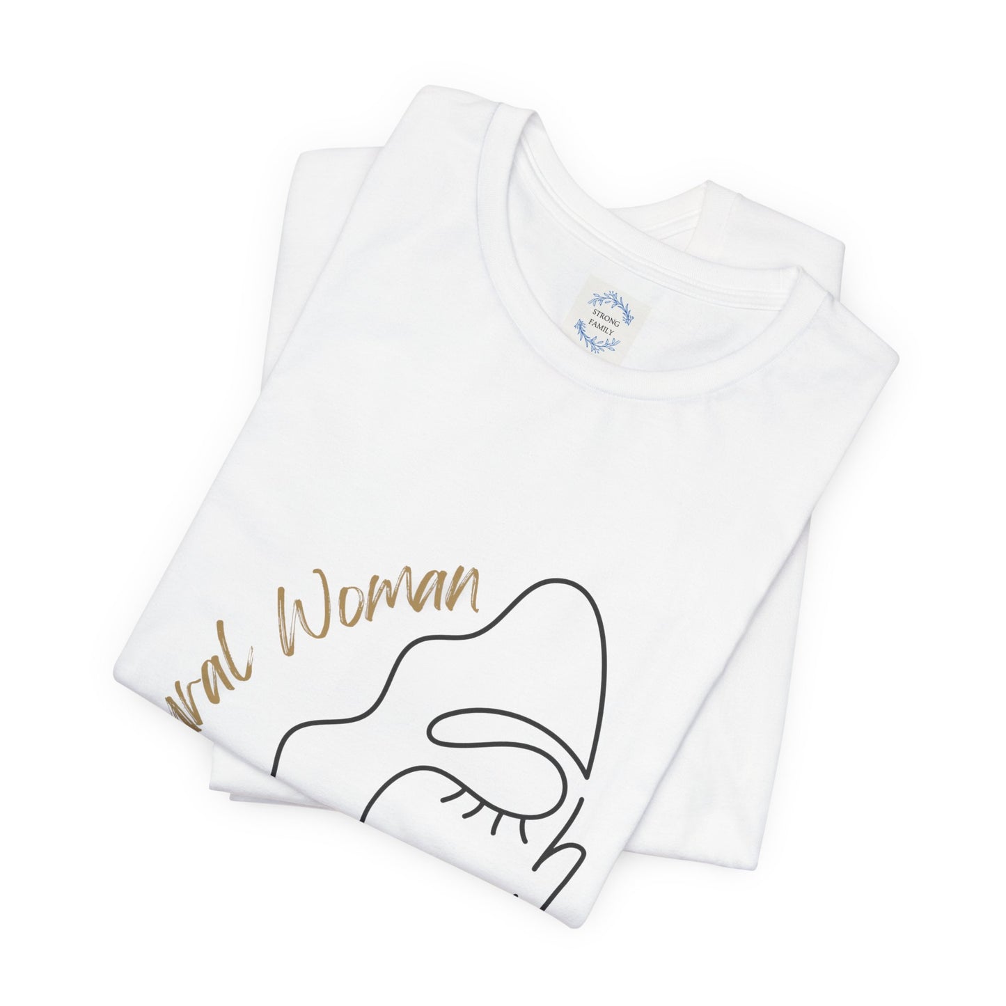 Natural Woman Half Face (BL) Short Sleeve T-Shirt
