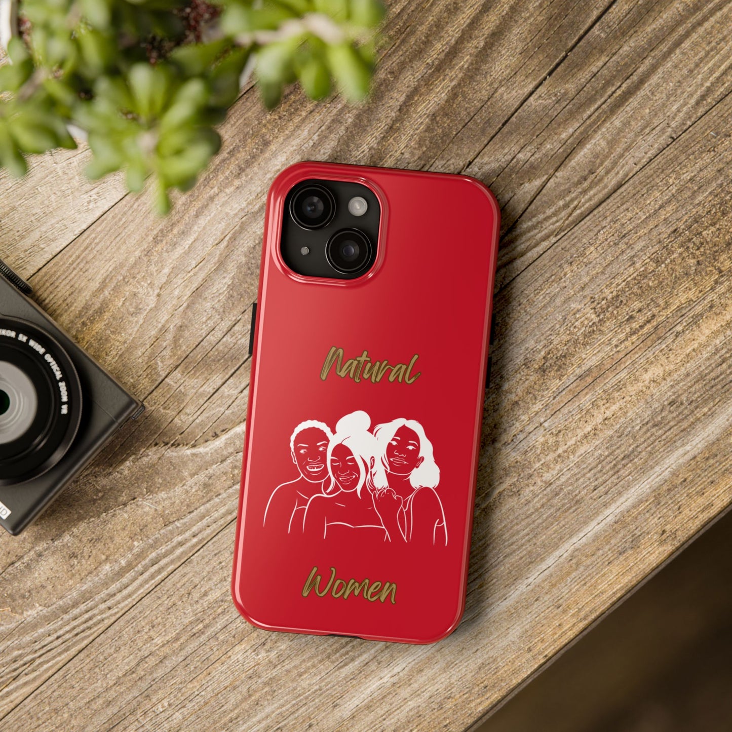 Natural Women Laughing Friends (WL)Tough Phone Cases DARK RED