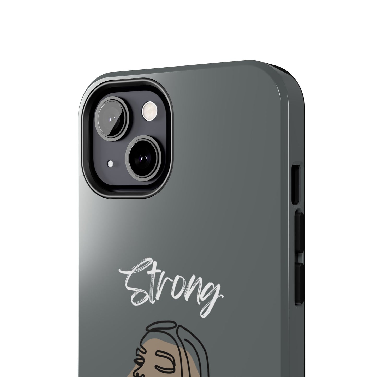 Strong Momma (WL) Tough Phone Cases DARK GREY