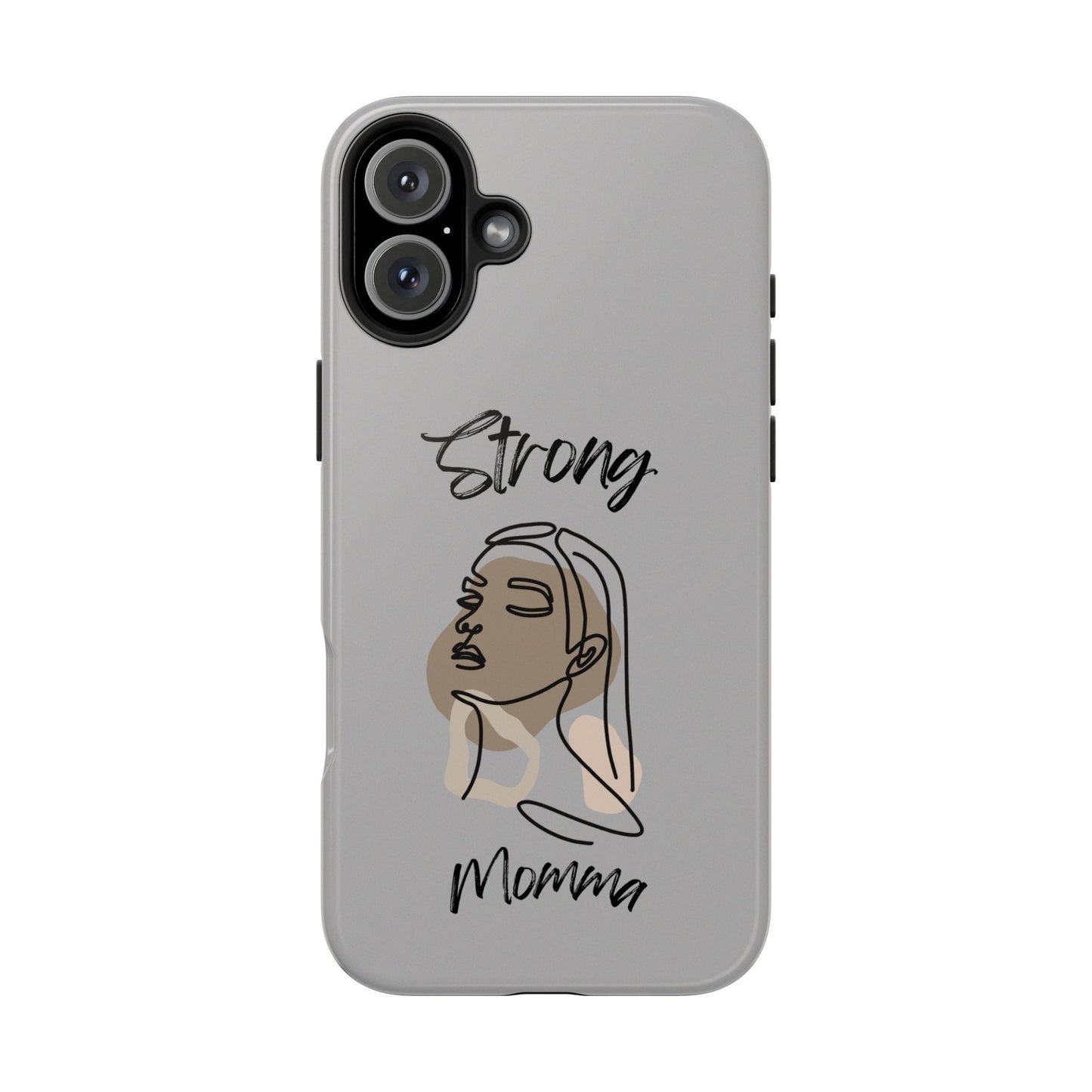STRONG MOMMA Samsung Galaxy Tough Phone Cases (BL) Light Grey