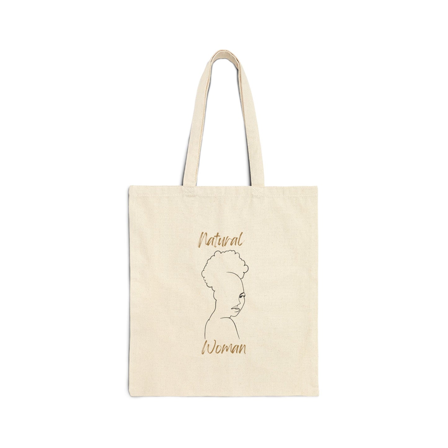 Natural Woman Twist Afro (BL) Canvas Tote Bag