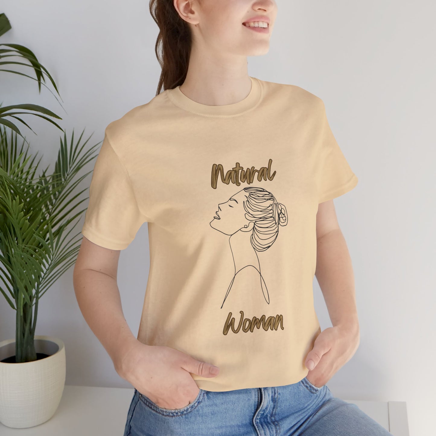 Natural Woman Wet Bun (BL) Short Sleeve T-Shirt