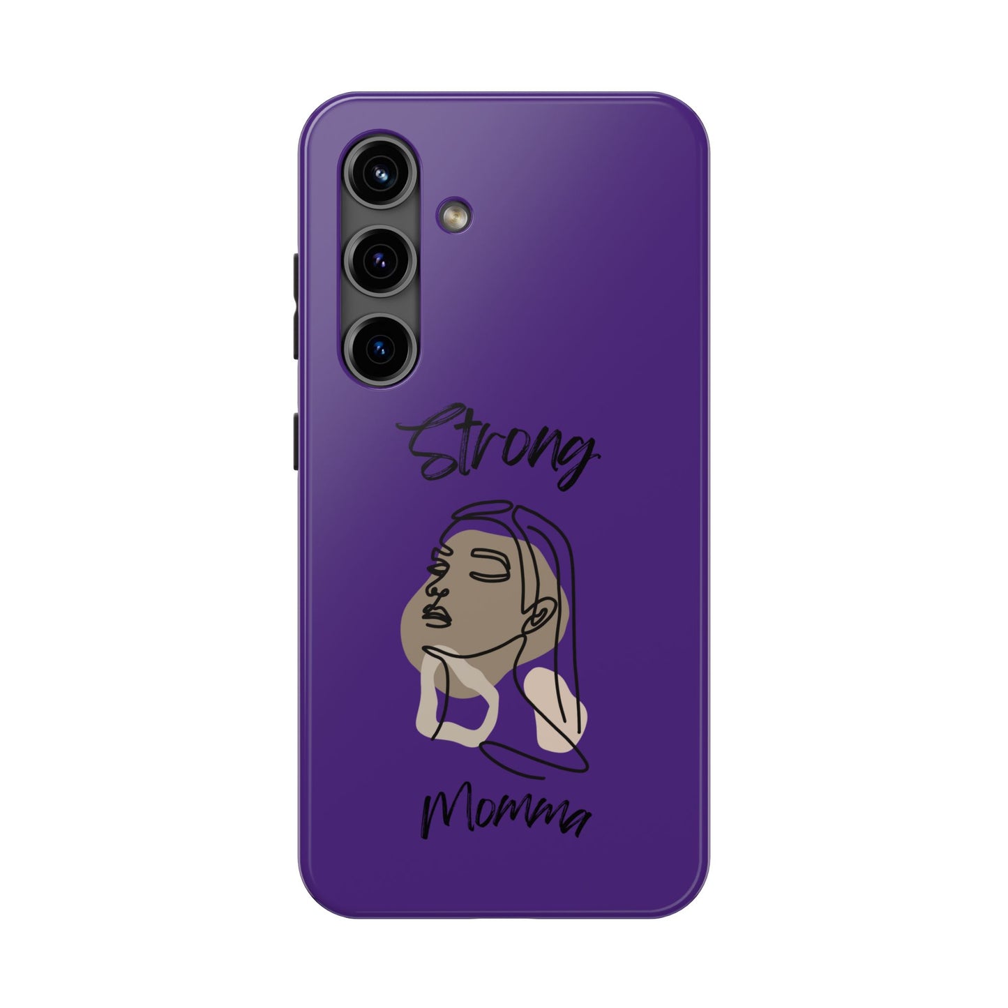 STRONG MOMMA Samsung Galaxy Tough Phone Cases (BL) Purple