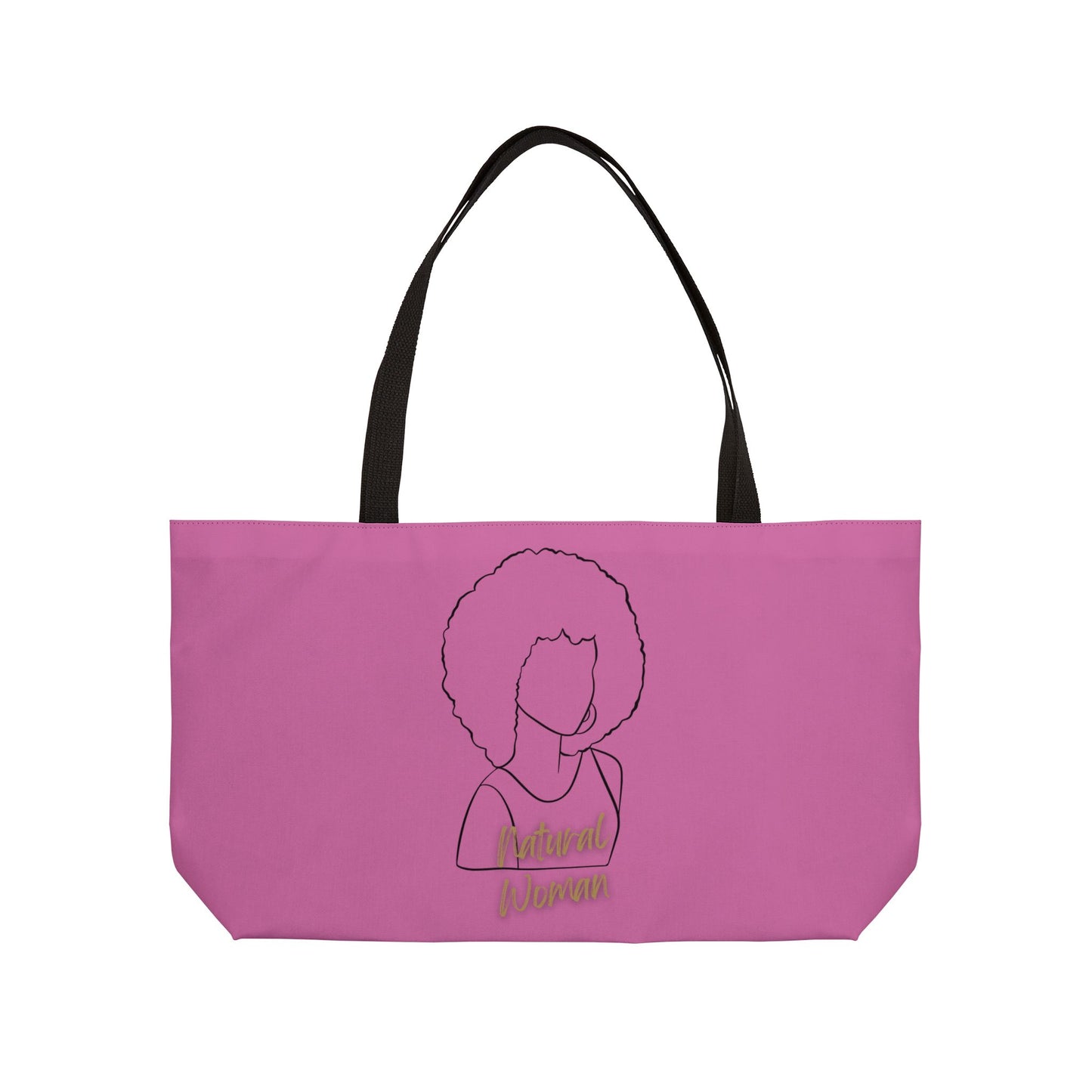 Natural Woman Afro (BL) Weekender Tote Bag LIGHT PINK