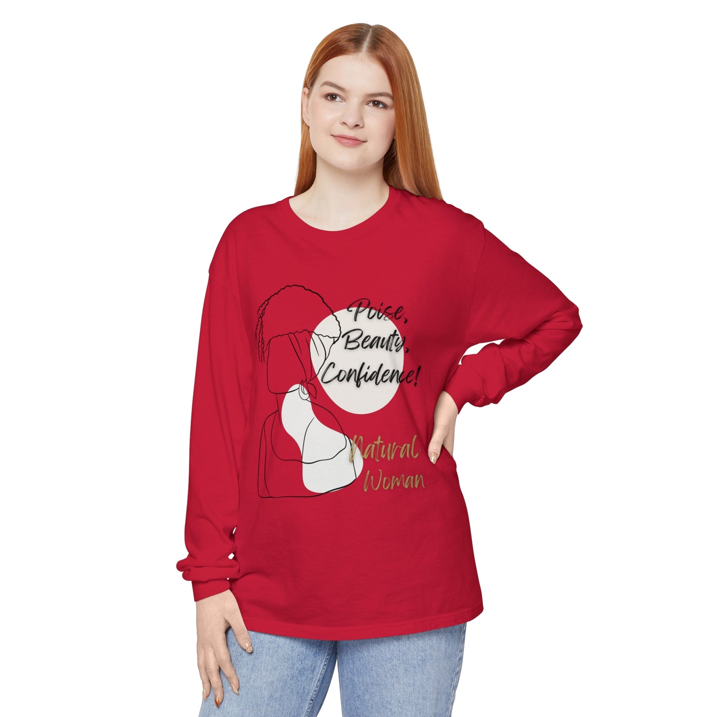 Natural Woman Puff (BL) Long Sleeve T-Shirt