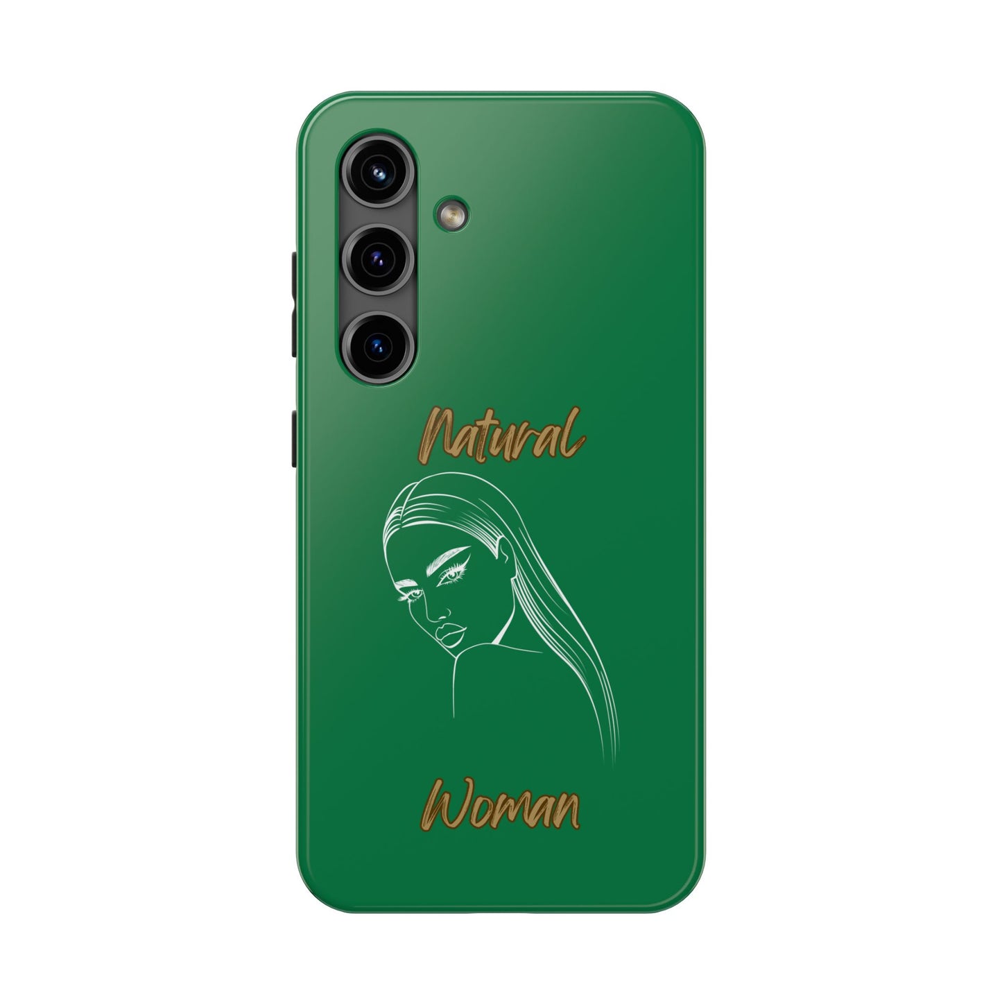 Natural Woman The Stare (WL)Tough Phone Cases DARK GREEN