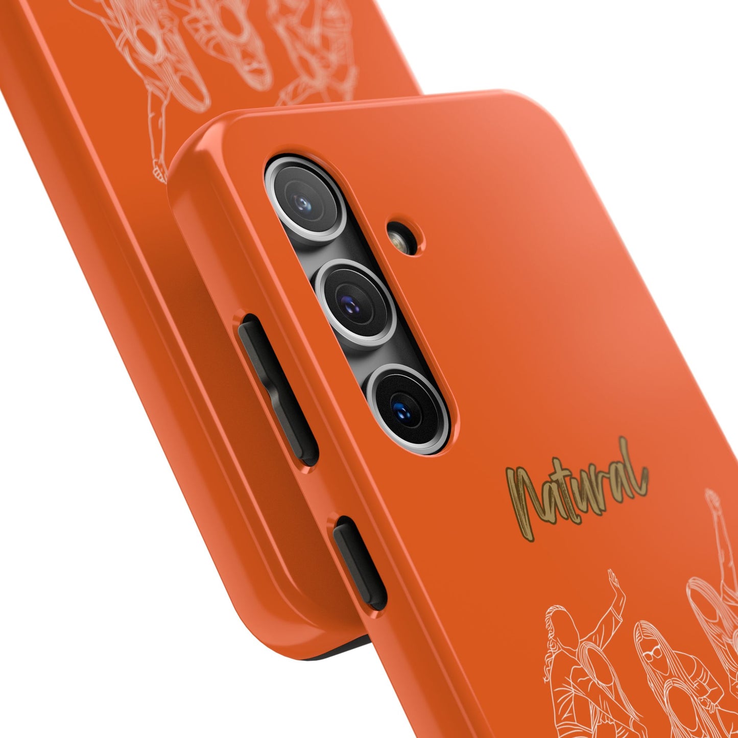 Natural Woman Piggy Back (WL) Tough Phone Cases ORANGE
